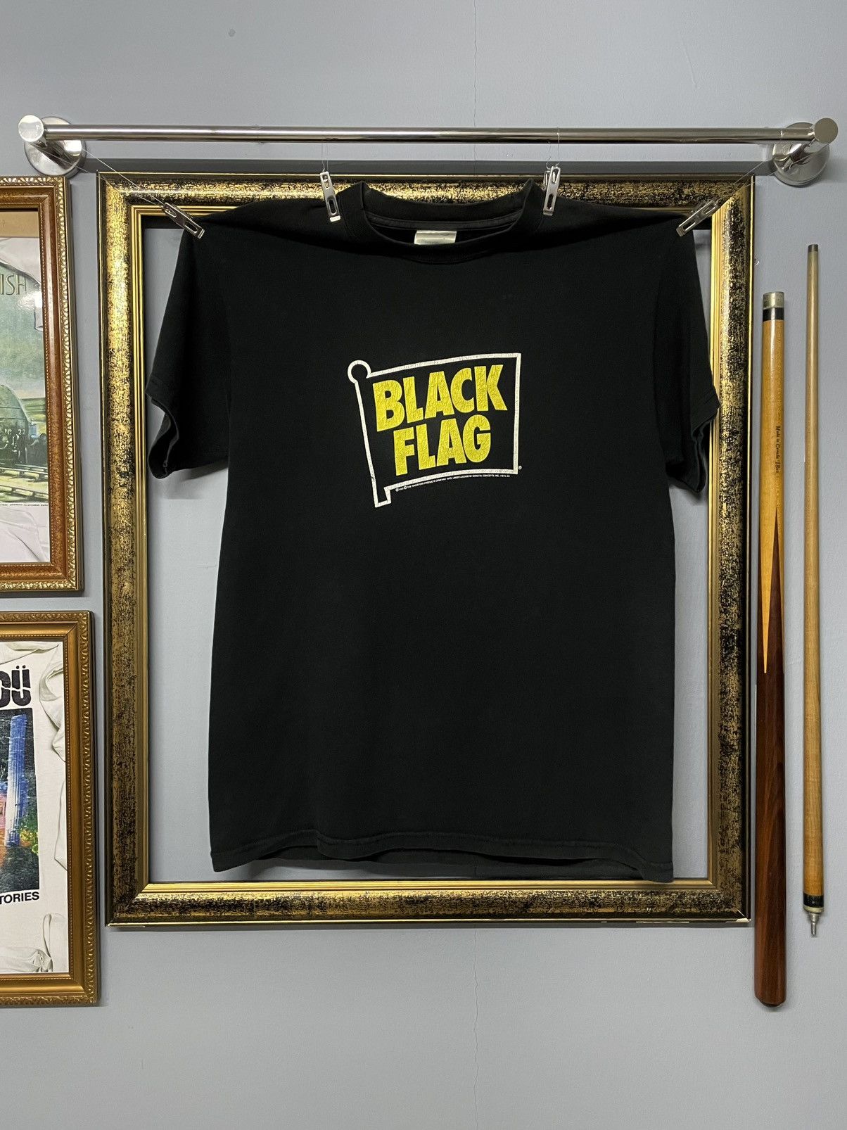 Band Tees Vintage Original Black Flag Punk Rock Band Sunfaded Og Tee Size US M / EU 48-50 / 2 - 1 Thumbnail