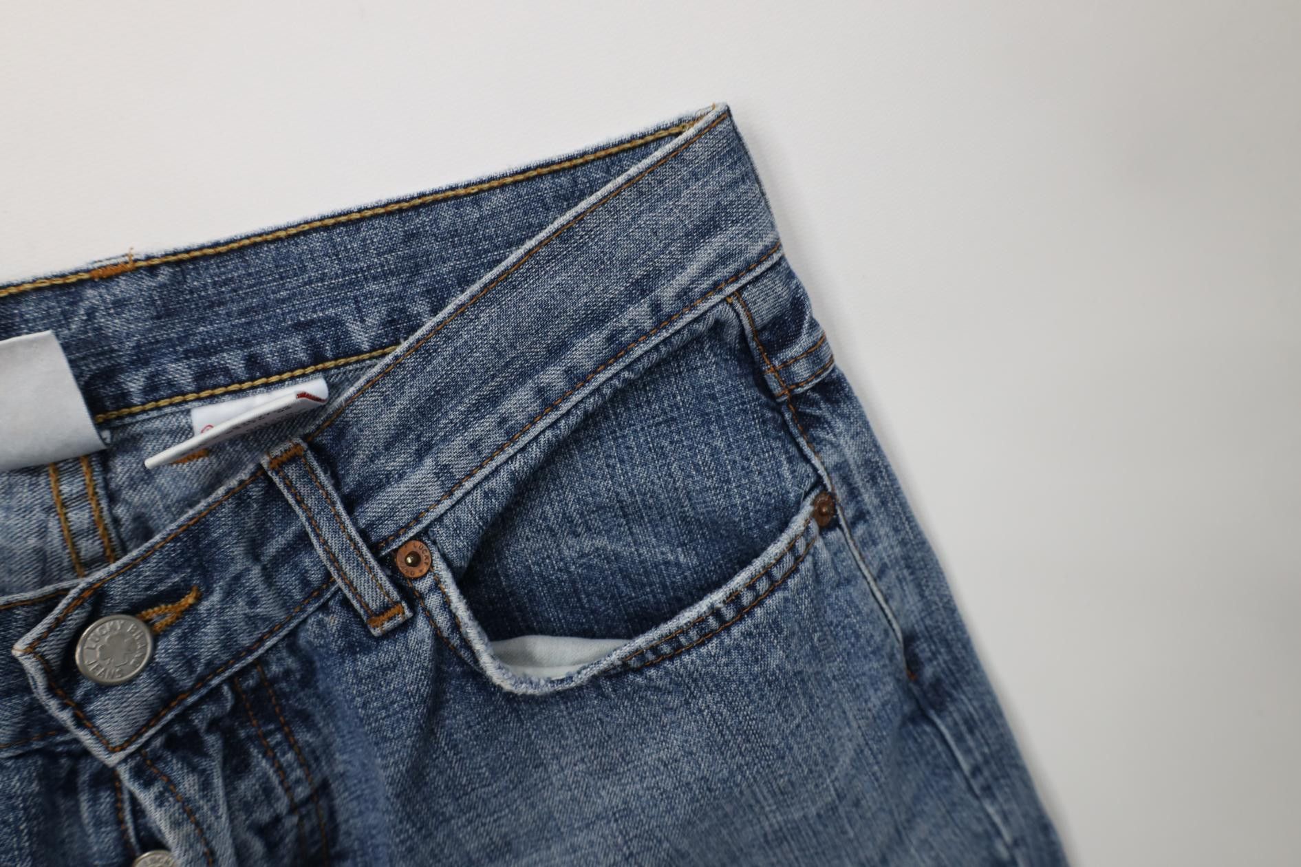 Lucky Brand Vintage 90s Lucky Brand Babydoll Button Fly Easy Rider Jeans Size 29" - 7 Thumbnail