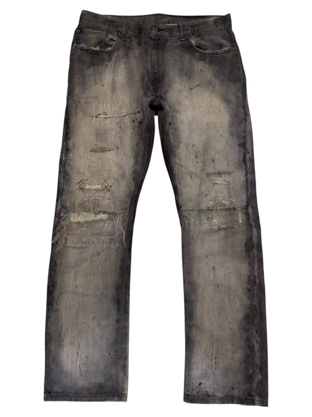 1/1 Noir Textiles Overdyed/Repaired Denim