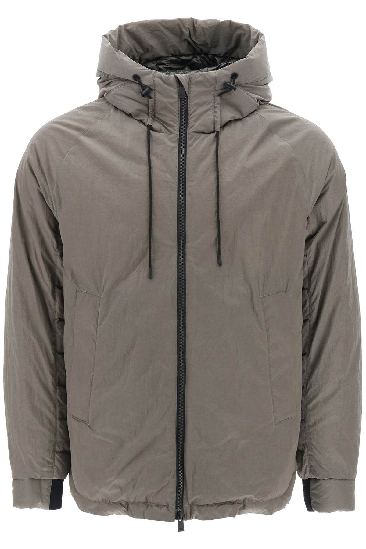 image of Tatras Iglaile Hooded Midi Puffer Jacket in Grigio, Men's (Size Large)