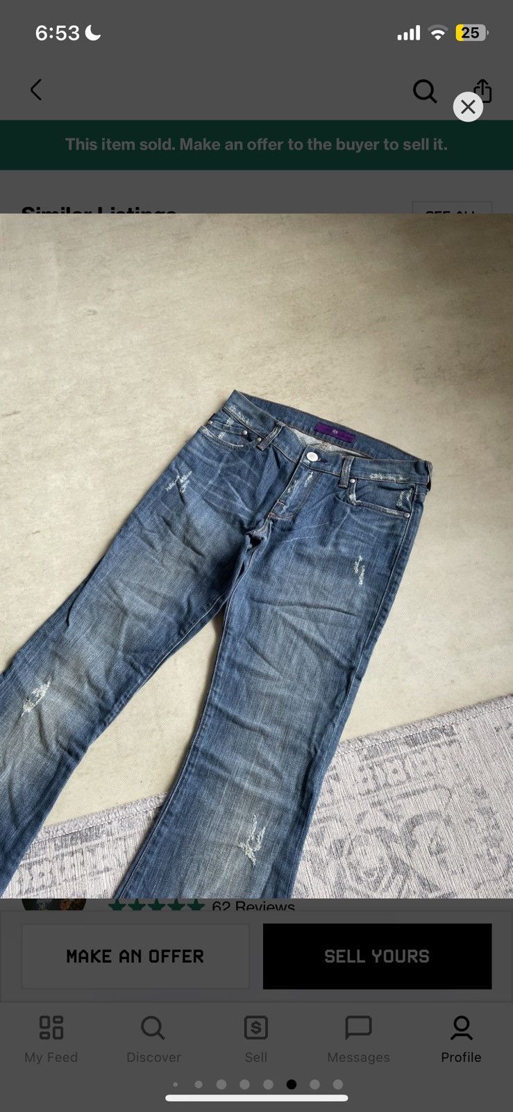 Other Flared Hysteric Glamour LGB If Six Was Nine Denim Jeans y2k Size US 30 / EU 46 - 9 Thumbnail