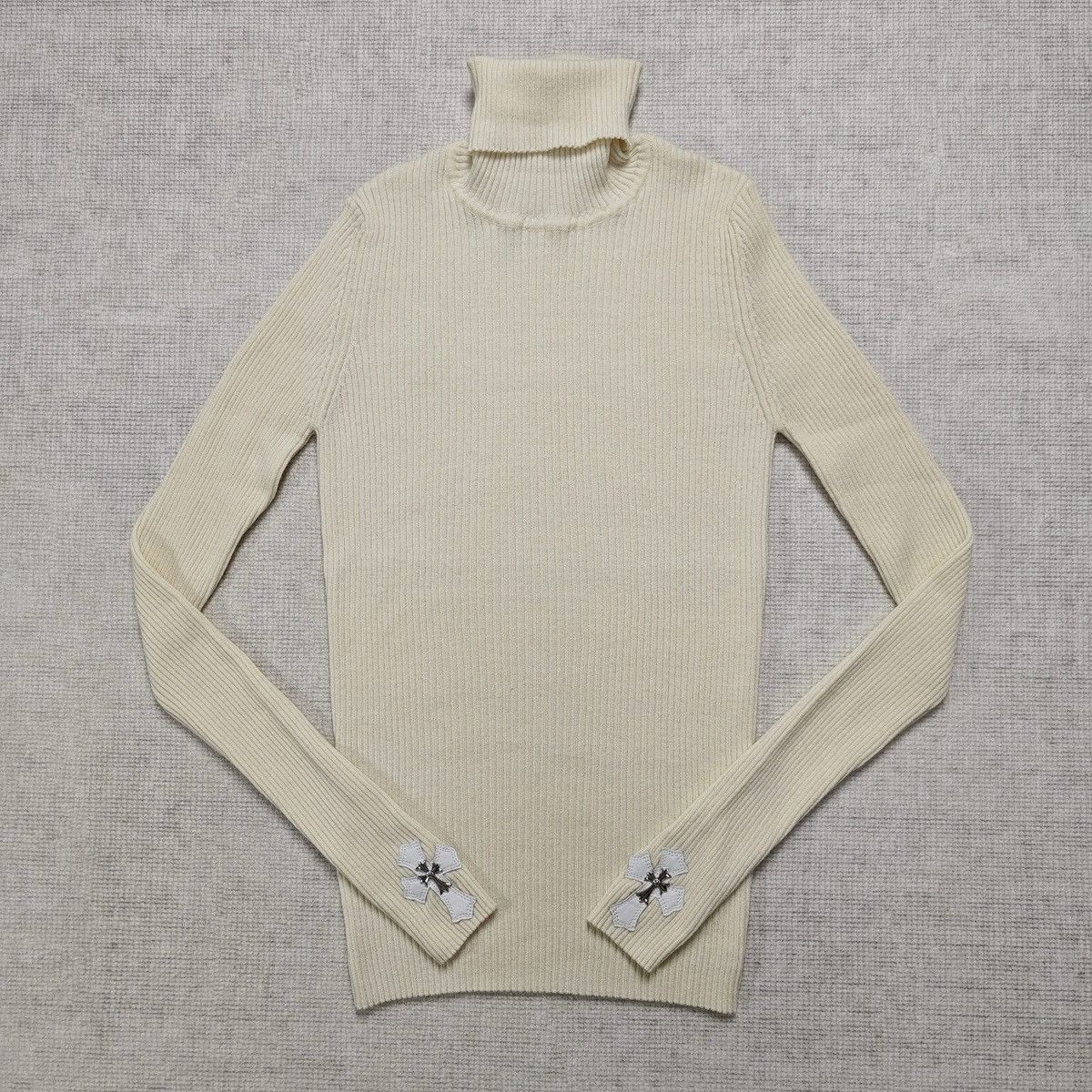 Chrome Hearts Chrome Hearts Cashmere Cross Patches Silver Sweater Size M / US 6-8 / IT 42-44 - 1 Thumbnail