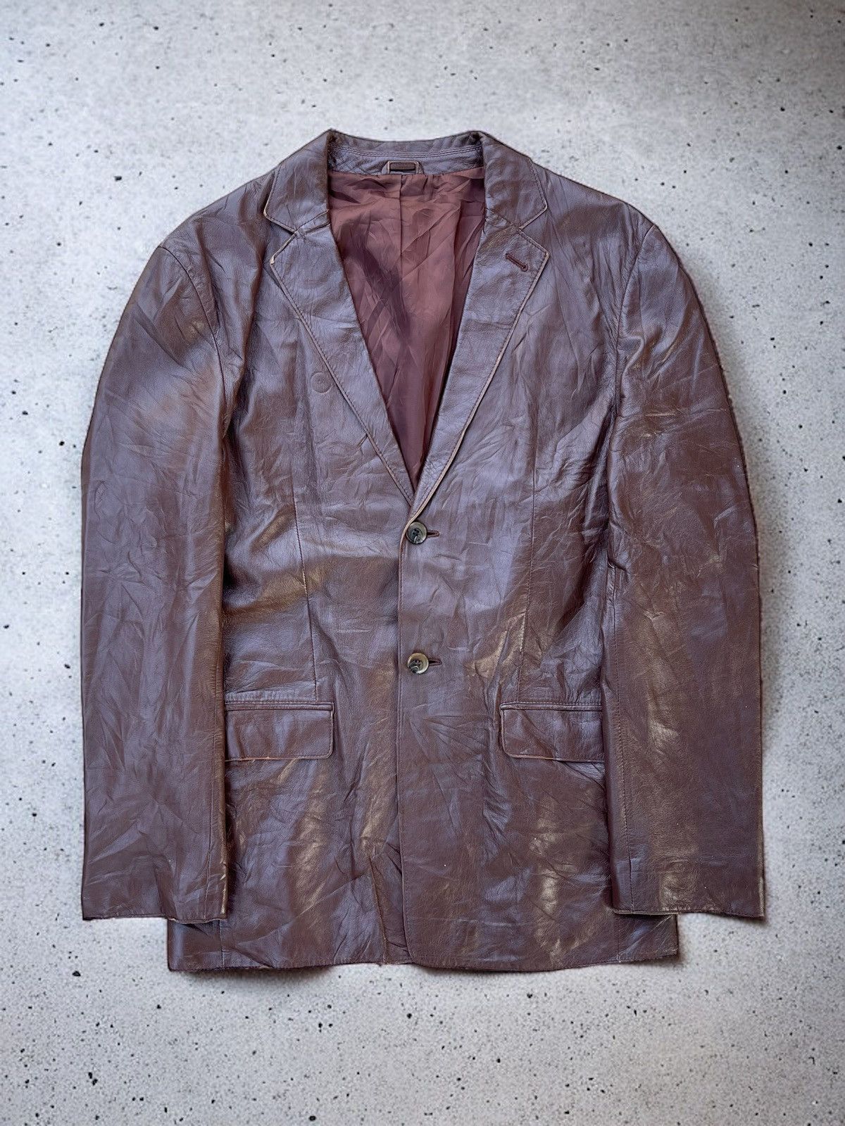 Takeo Kikuchi TAKEO KIKUCHI SHEEP SKIN LEATHER COAT Size US L / EU 52-54 / 3 - 3 Thumbnail