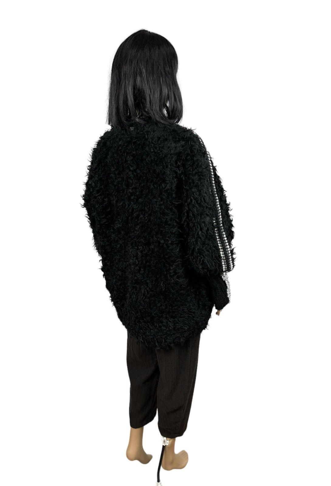 Designer Maria Grazia Severi Faux Fur Coat Sequin Decorated size 42 Size M / US 6-8 / IT 42-44 - 15 Thumbnail