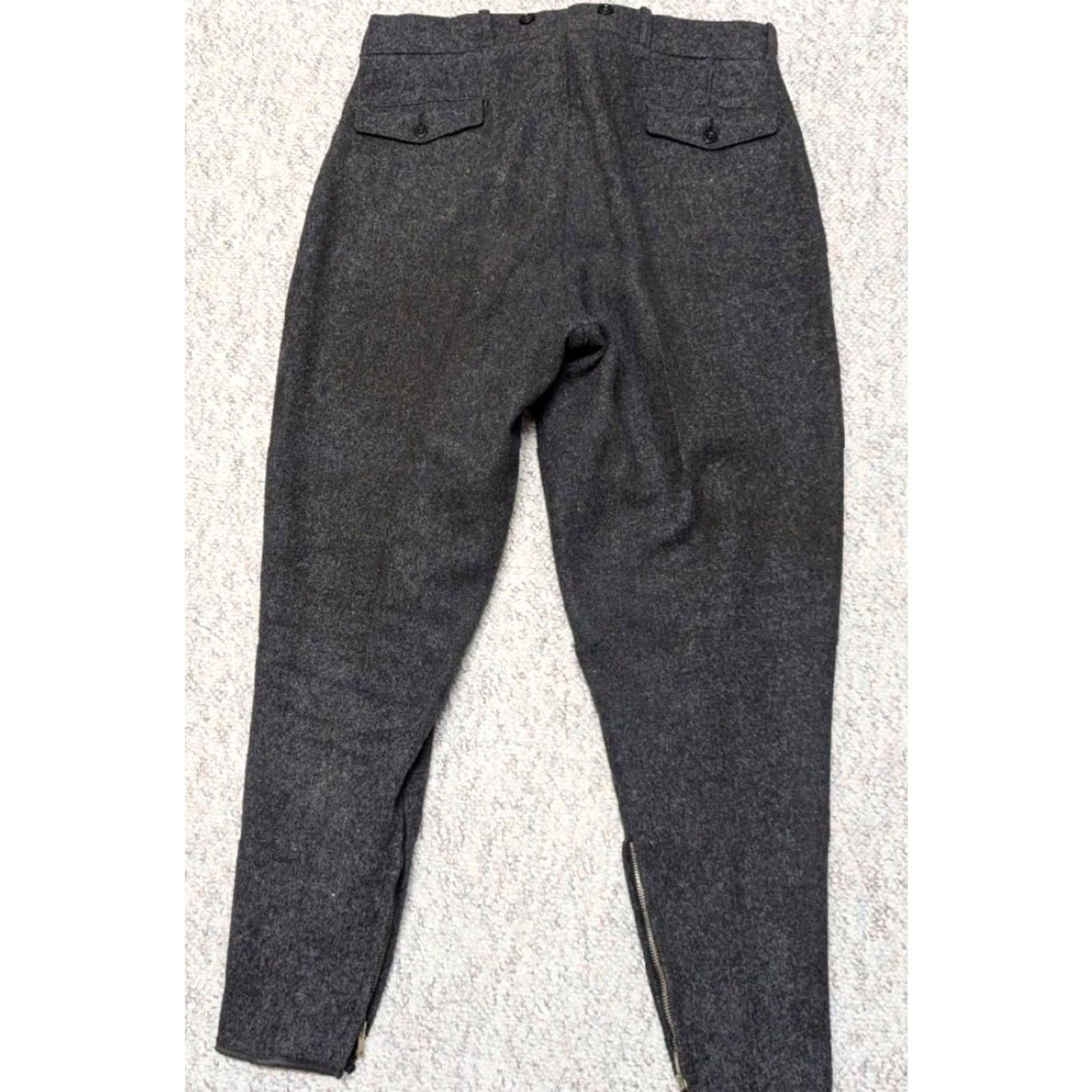 Vintage VINTAGE L.L. Bean PANTS Men 36x30 Wool Charcoal Gray Hunting tapered Size US 36 / EU 52 - 2 Thumbnail
