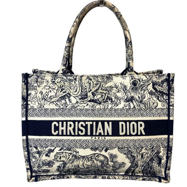 Dior Dior Dior Book Tote Embroidery Canvas Tote Bag Textile Tote Bag DUTY FREE for USA Size ONE SIZE - 1 Thumbnail