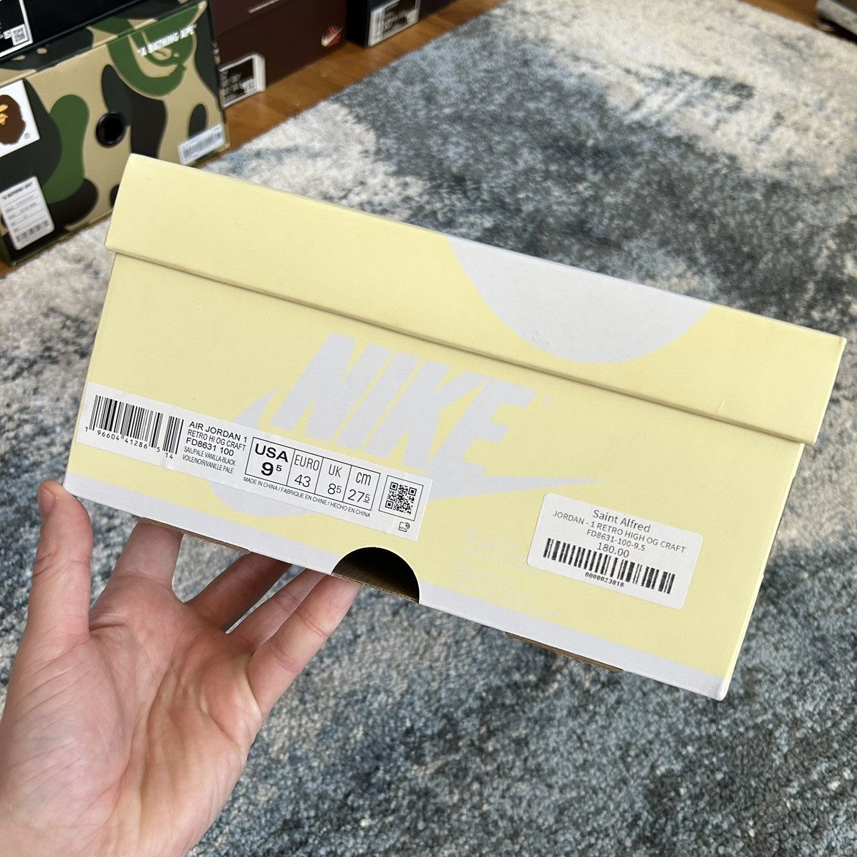 Jordan Brand × Nike AJ1 HiGH CRAFT ViBRATiONS OF NAiJA SAiL PALE VANiLLA CREAM Size US 9.5 / EU 42-43 - 14 Thumbnail
