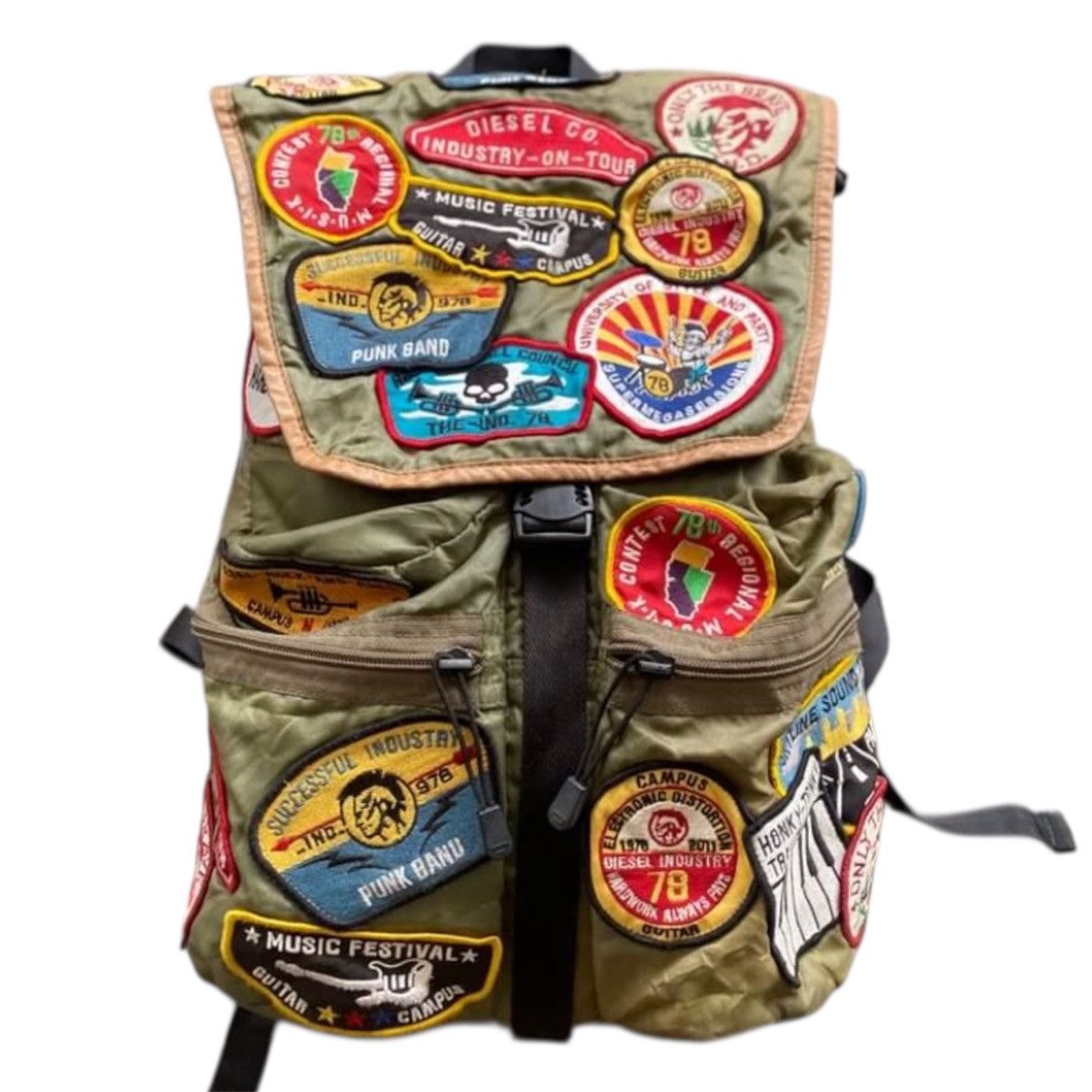 Diesel Diesel Emblem Backpack 7Modern Practical Stylish Size ONE SIZE - 1 Thumbnail