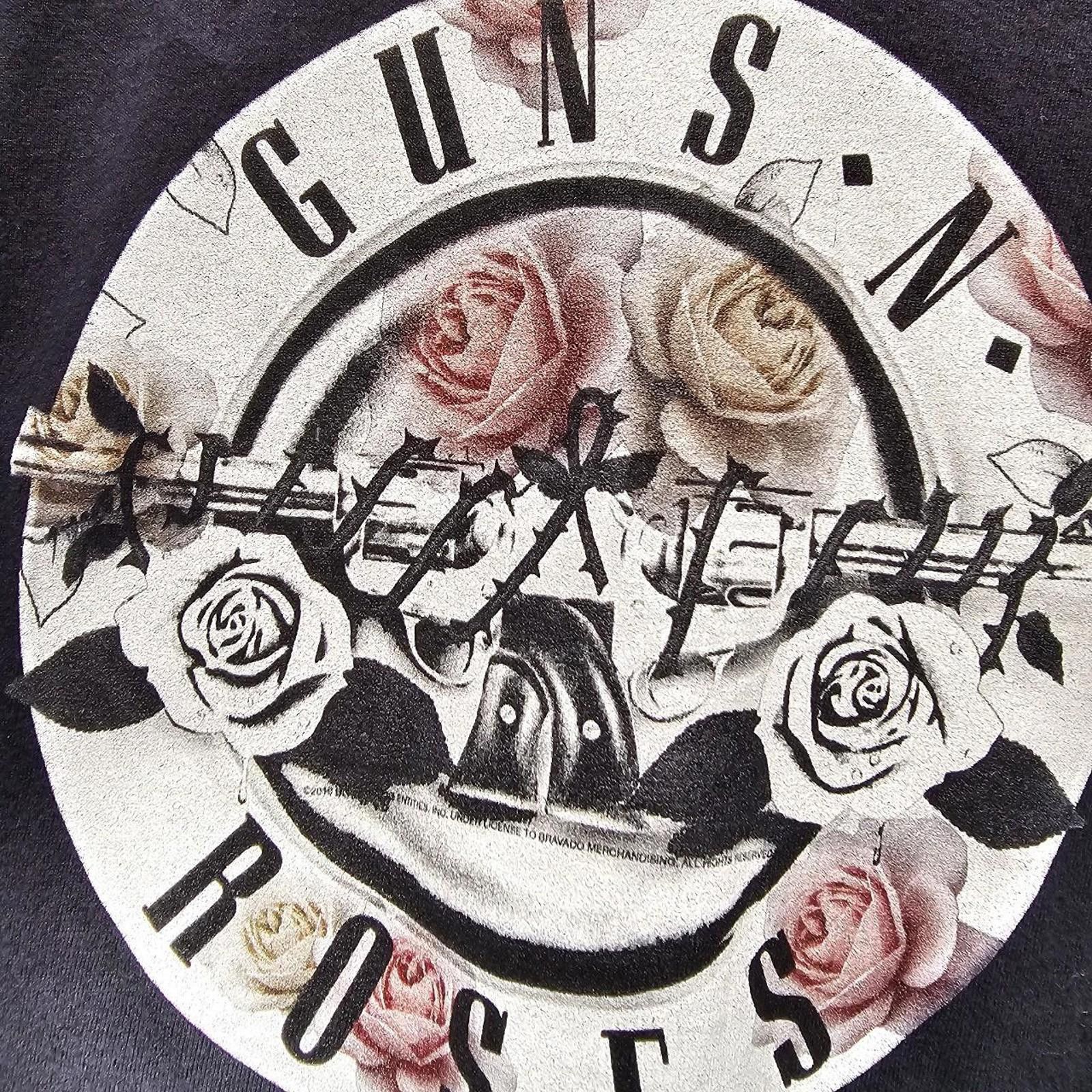 Designer Port & Company Guns and Roses Kid's Black T-Shirt Size US XXS / EU 40 - 2 Thumbnail