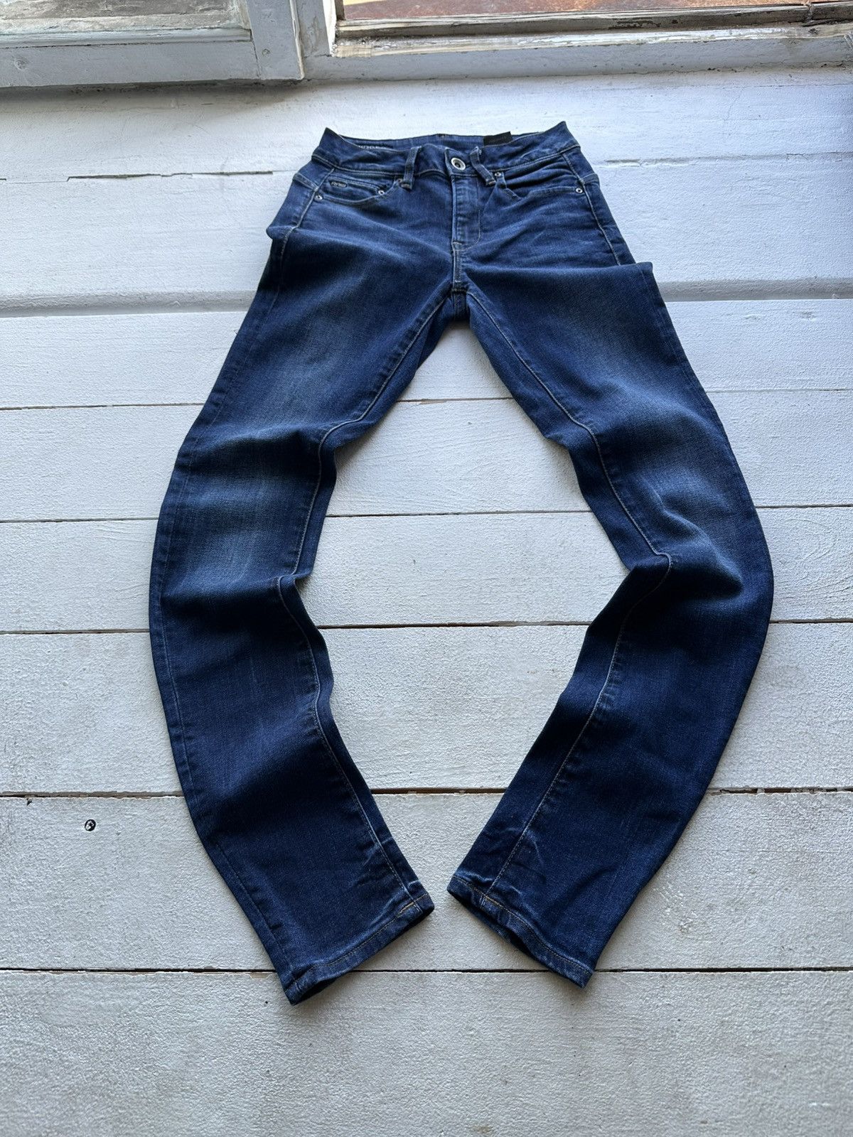 G-Star VNTG🚨G STAR RAW Jeans Washed Distressed Denim y2k Size 23" - 1 Thumbnail