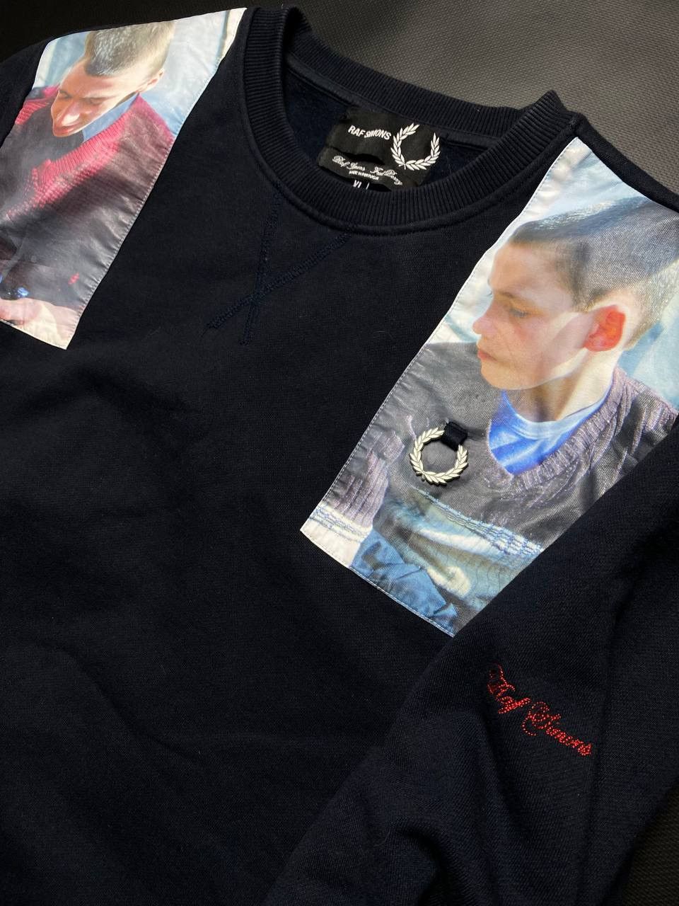 Fred Perry × Raf Simons Raf Simons x Fred Perry portrait patch sweatshirt Size US XL / EU 56 / 4 - 2 Thumbnail