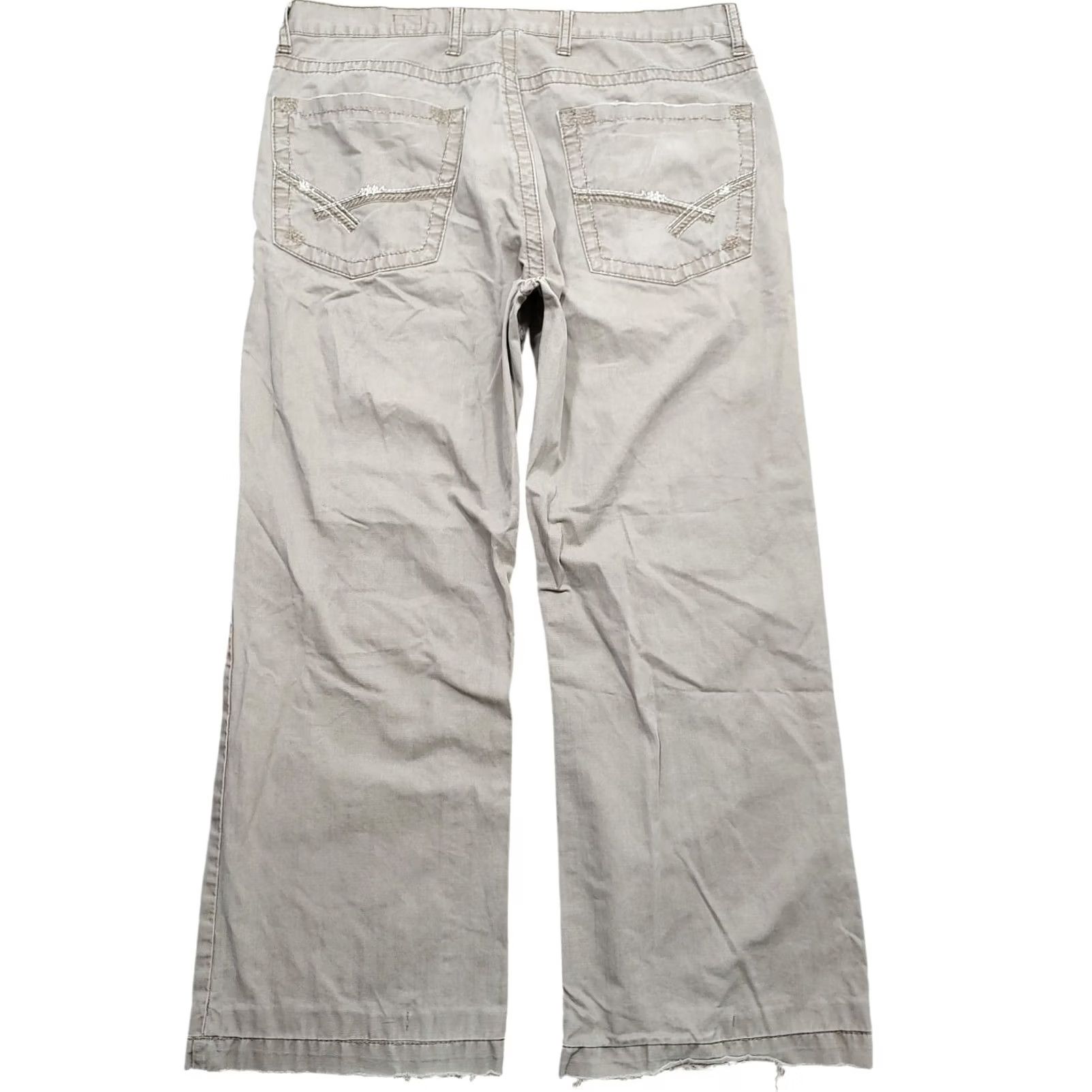 BKE BKE Tyler Jeans Mens 36x28 Brown Denim Stretch Straight Leg Regular Rise 11in 5-Pocket Vintage No Size US 36 / EU 52 - 2 Thumbnail