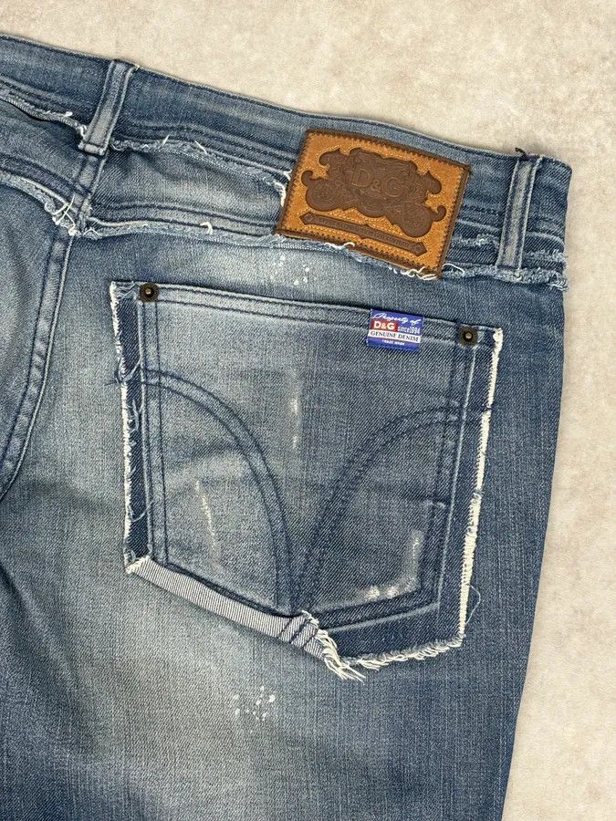 Dolce & Gabbana AW2006 Dolce & Gabbana Navy Distressed Jeans Size US 32 / EU 48 - 8 Thumbnail