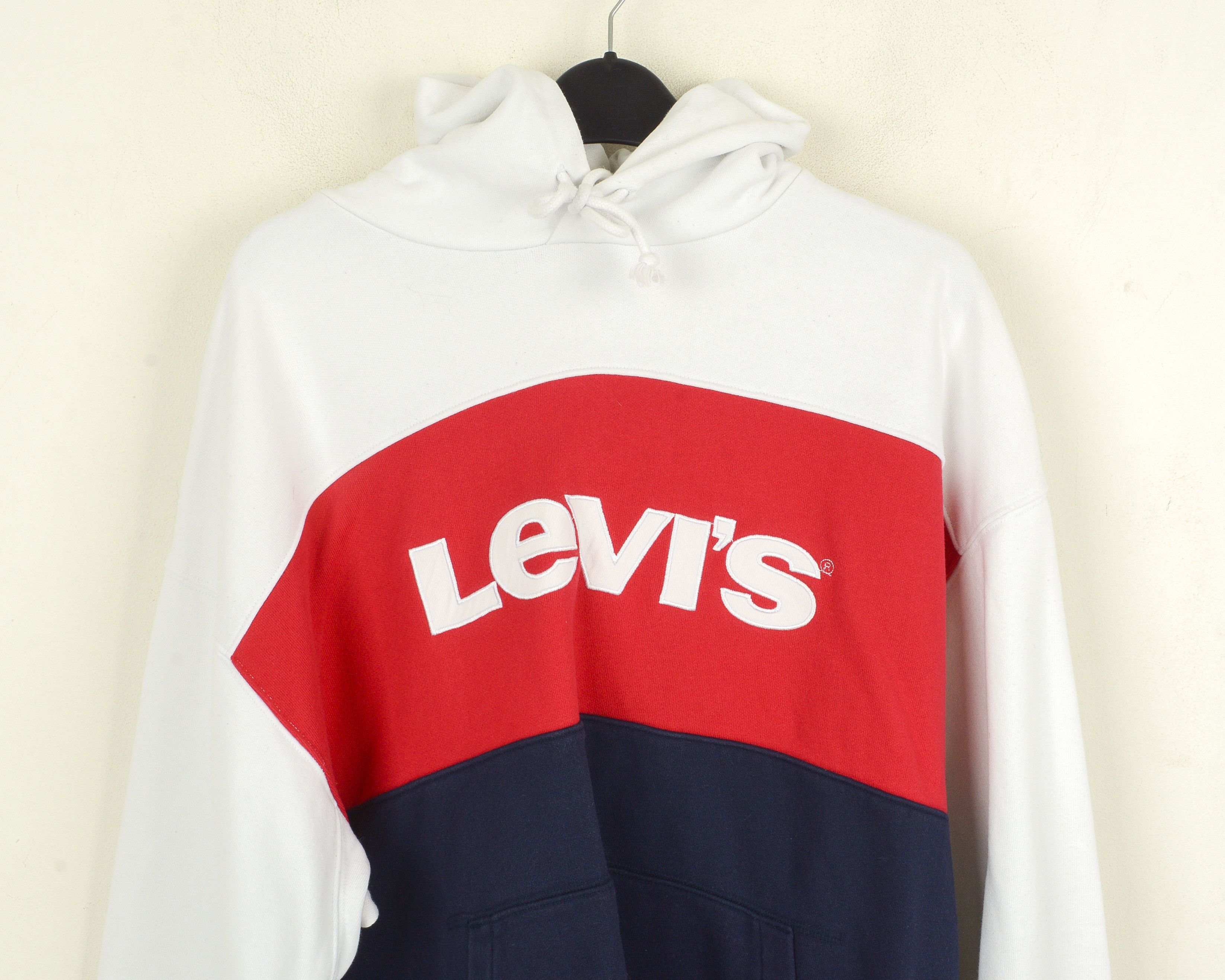 Levi's Women XL Jumper Hoodie Pullover Sweatshirt Hooded Cotton Size XL / US 12-14 / IT 48-50 - 2 Thumbnail