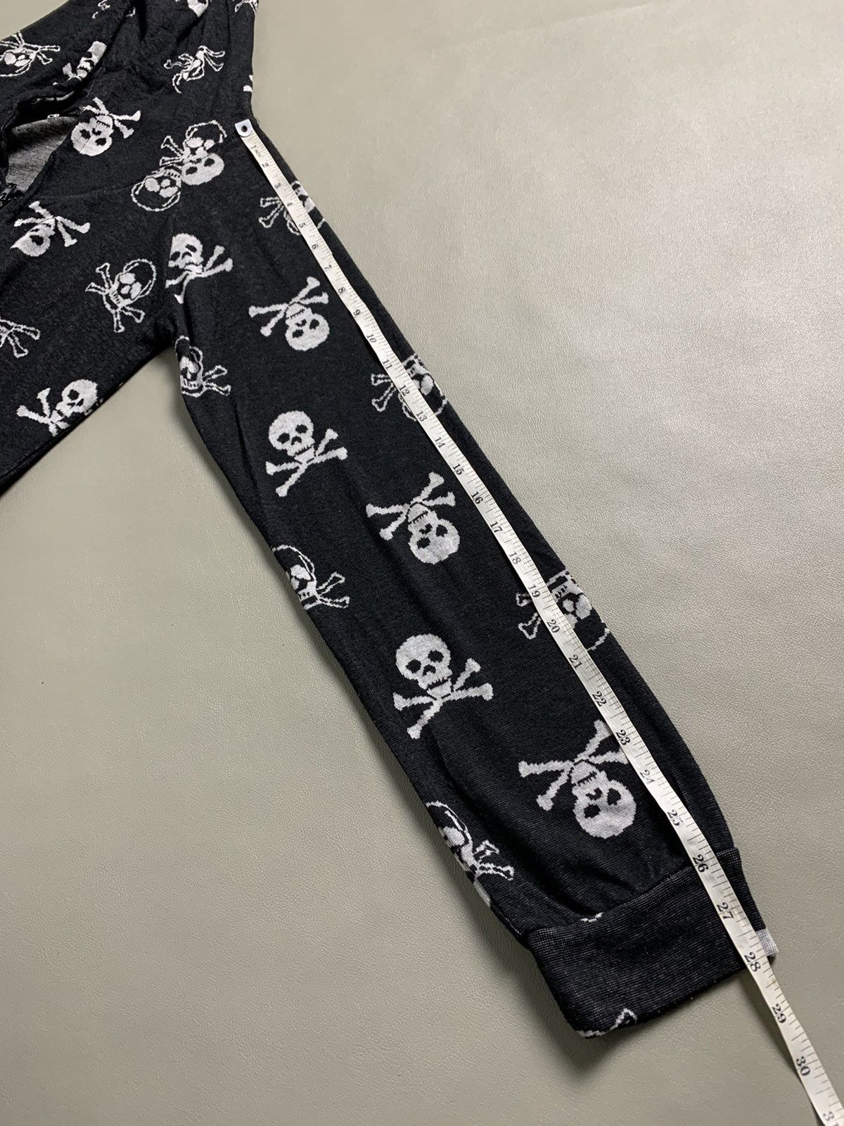 If Six Was Nine × Japanese Brand × Le Grande Bleu (L.G.B.) Vtg Zip Hoodie Crazy Angle Skull Print Size US M / EU 48-50 / 2 - 11 Thumbnail