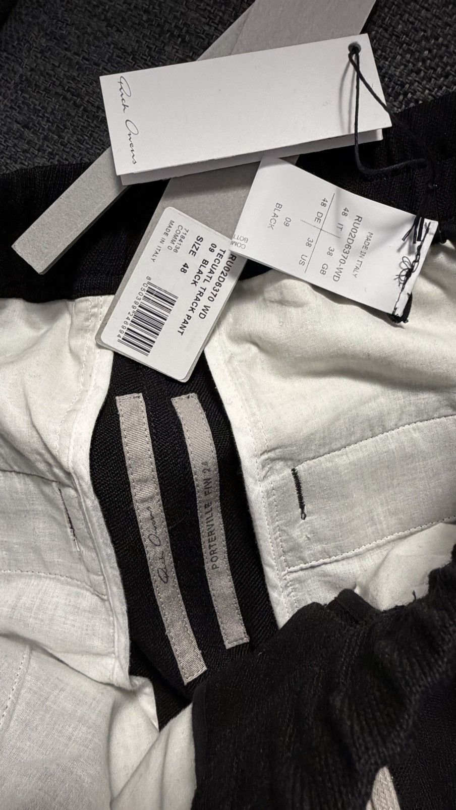 Rick Owens Rick Owens Tecuatl Pants Black Size 48 Porterville FW24 Size US 32 / EU 48 - 6 Thumbnail