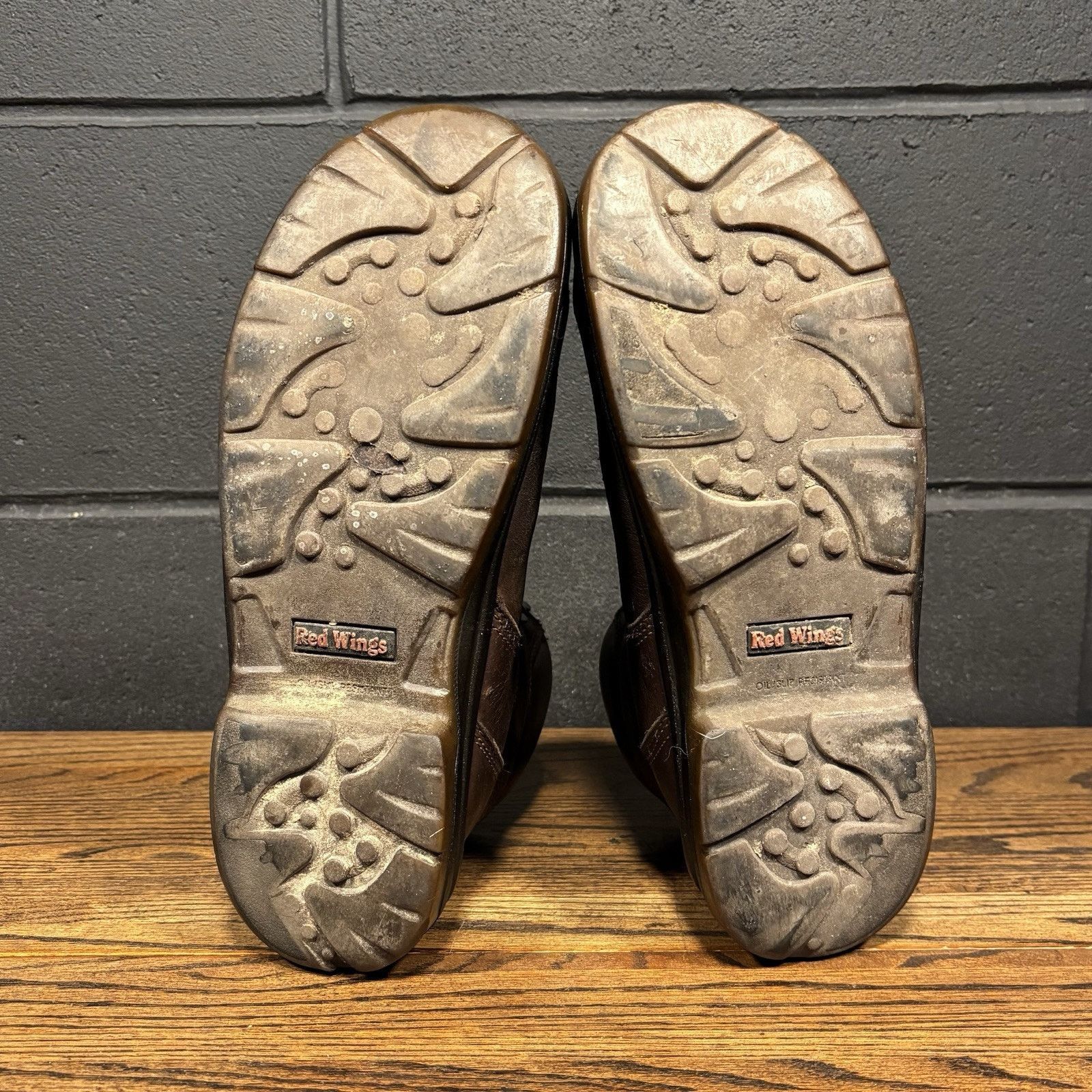 Red Wing Red Wing Men’s 9.5 Steel Toe Work Boots Brown Lace-Up Safety Size US 9.5 / EU 42-43 - 8 Thumbnail
