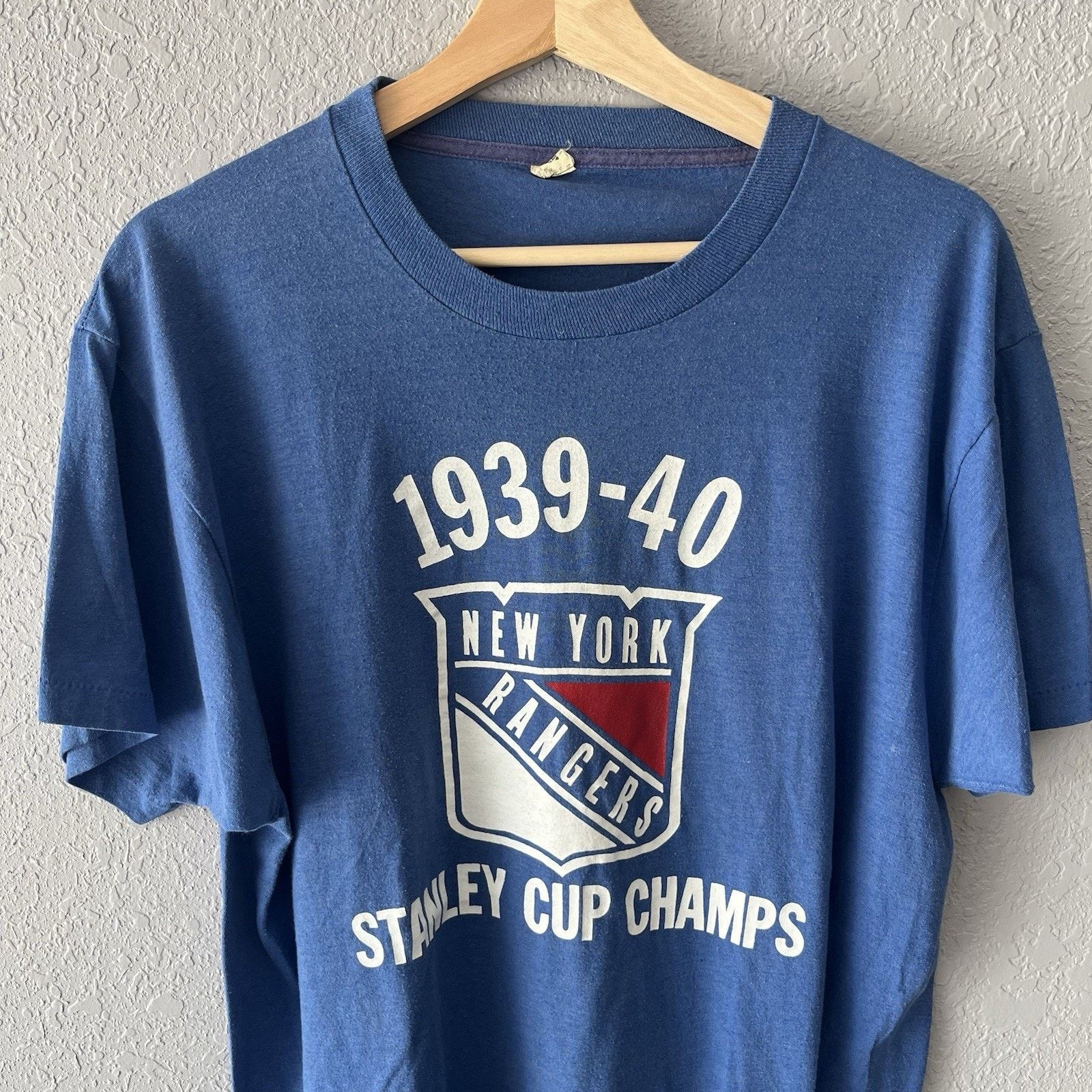 Vintage Vintage New York Rangers Stanley Cup Champion Tshirt Men’s M Size US M / EU 48-50 / 2 - 2 Thumbnail