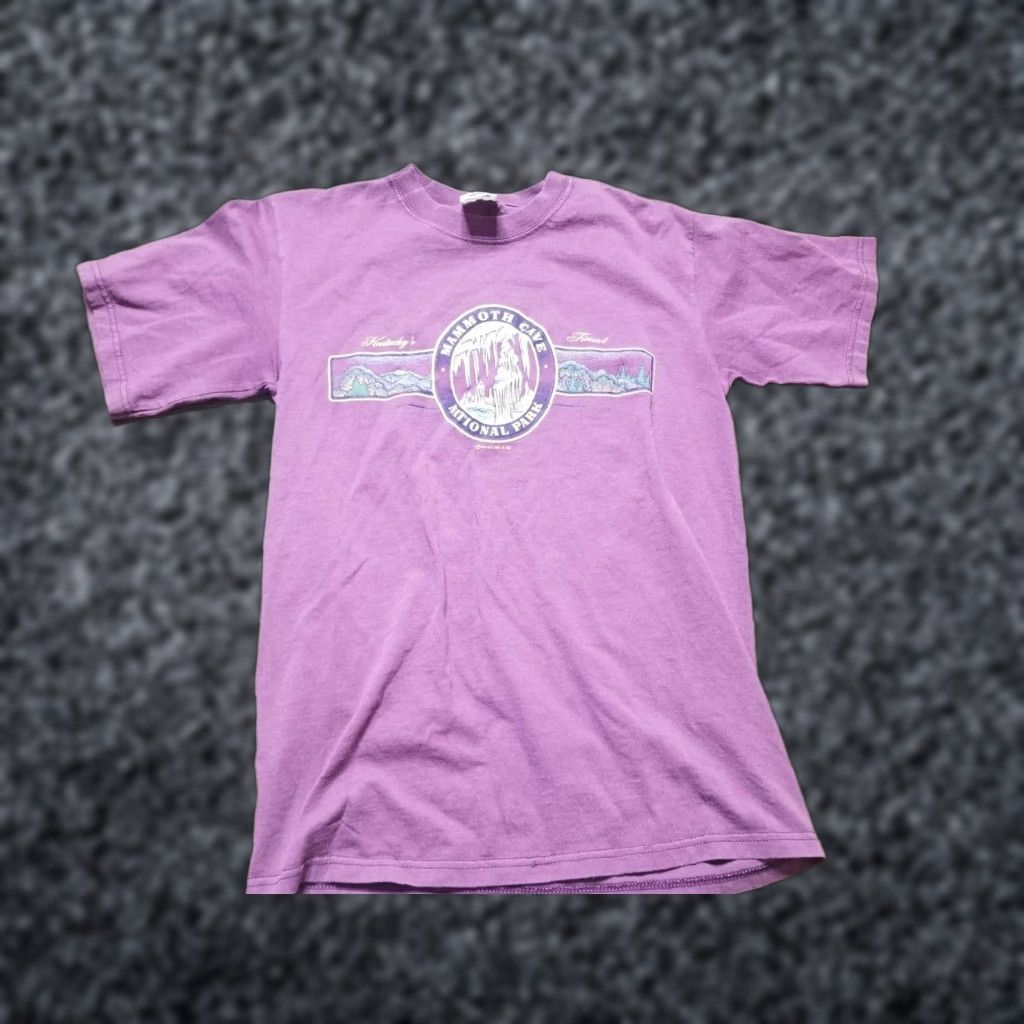 Anvil VINTAGE Anvil Mammoth Cave National Park T-Shirt Adult Small Purple 90s Travel Souvenir Mens Size US S / EU 44-46 / 1 - 1 Thumbnail