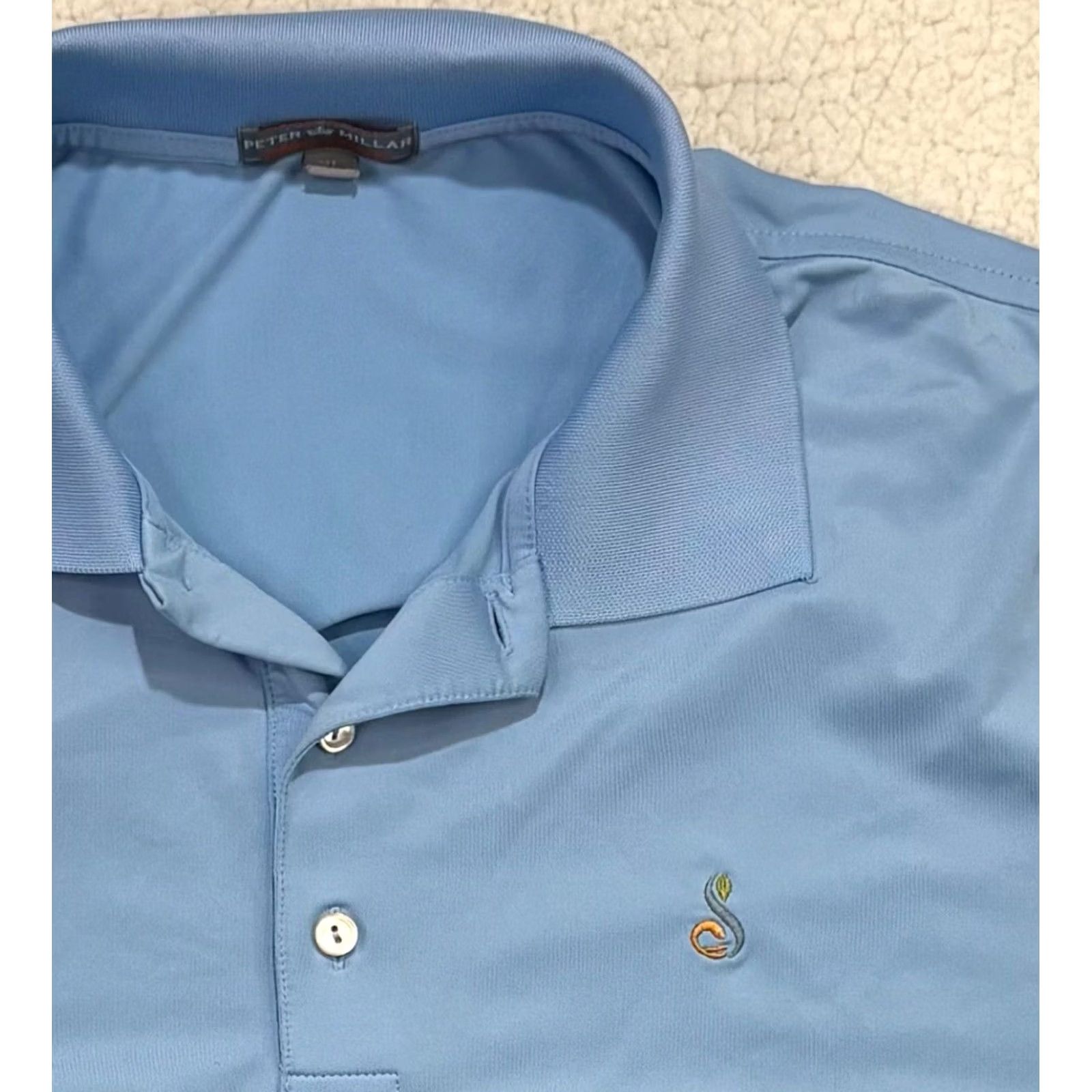 Peter Millar Peter Millar Summer Comfort Polo Mens XL Streamsong Golf Resort Blue Size US XL / EU 56 / 4 - 2 Thumbnail