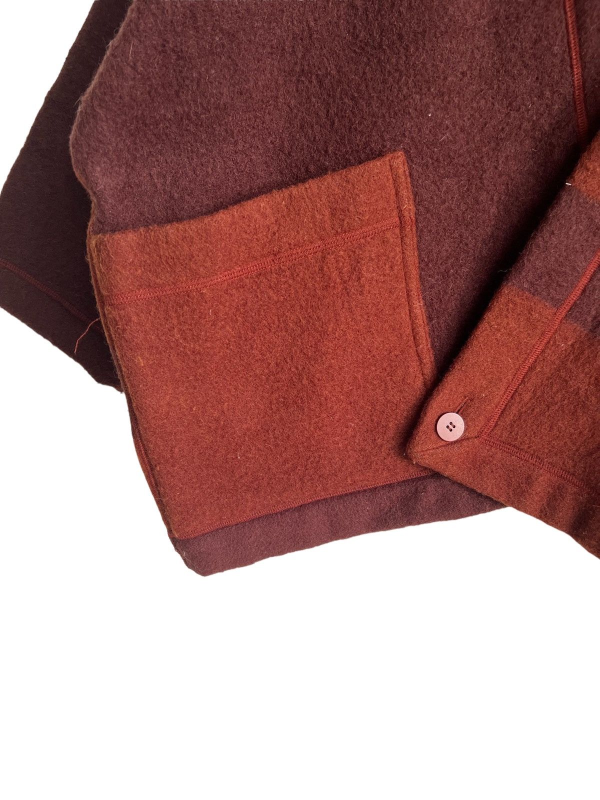 Issey Miyake Exotic Exprimental 80s Issey Miyake Thick Wool Sanjuro Coats Size US XL / EU 56 / 4 - 8 Thumbnail