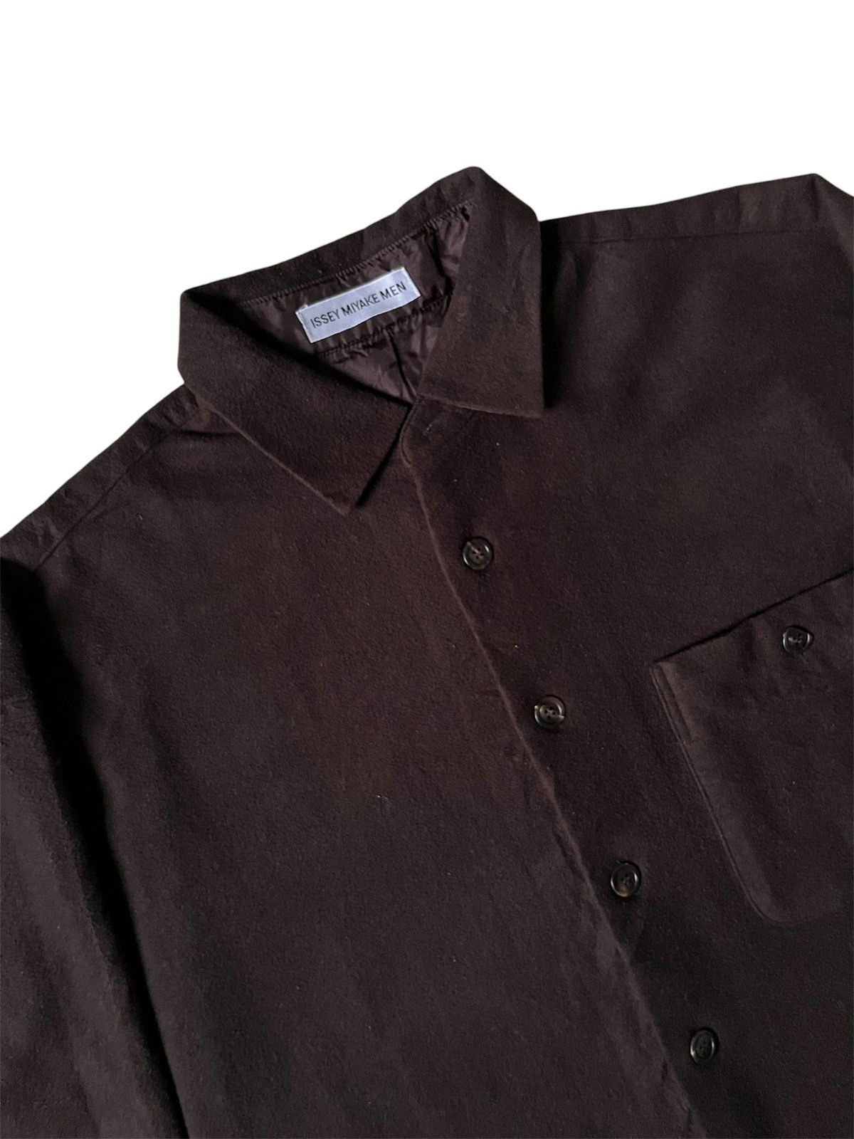 Issey Miyake Issey miyake shirt wool brown Size US XL / EU 56 / 4 - 4 Thumbnail