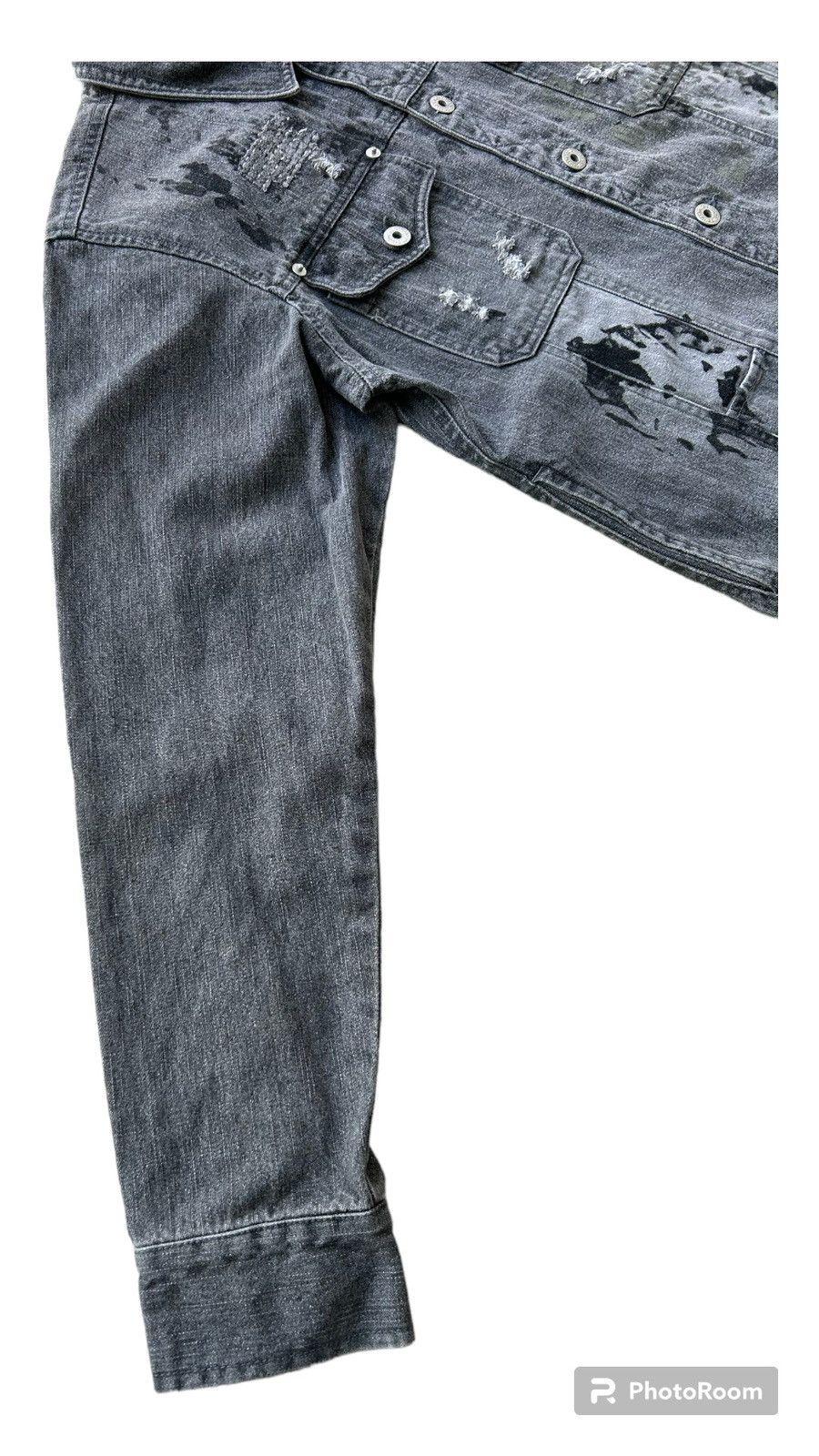 In The Attic × Japanese Brand IN THE ATTIC ART DESIGN DISTRESS JACKET Size US M / EU 48-50 / 2 - 5 Thumbnail