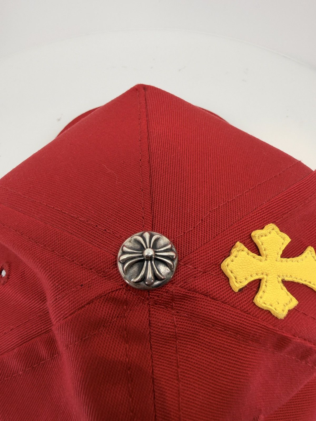 Chrome Hearts Chrome Hearts Cross Patch Hat Red Yellow Size ONE SIZE - 5 Thumbnail