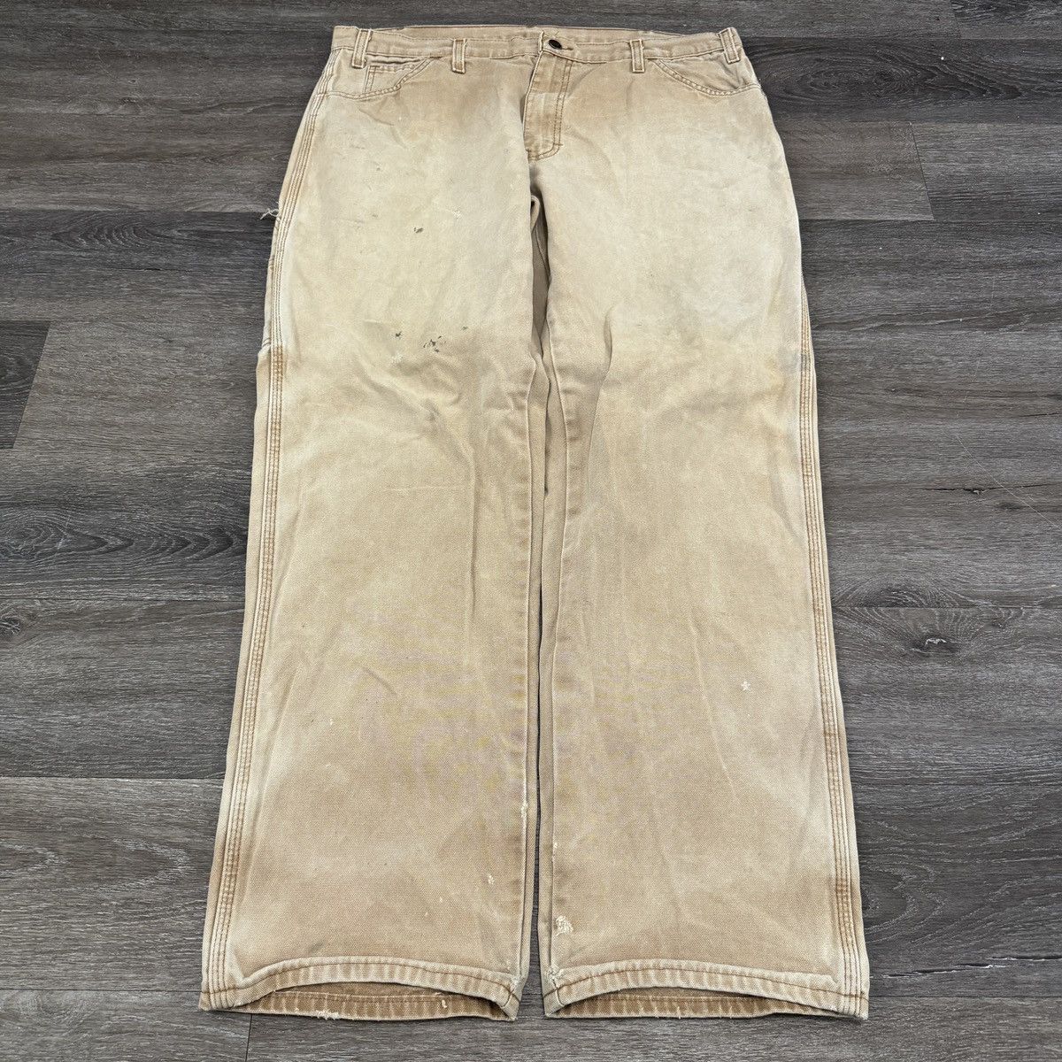 Dickies × StraightFaded × Vintage Vintage 90s sunfaded dickies carpenter baggy pants Size US 38 / EU 54 - 5 Thumbnail