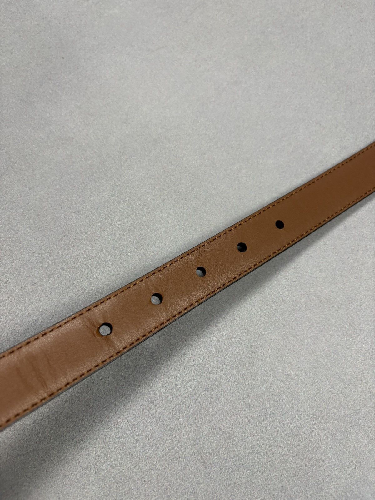Polo Ralph Lauren Polo Ralph Lauren Brown Leather Belt Slim Classic Buckle Size ONE SIZE - 10 Thumbnail