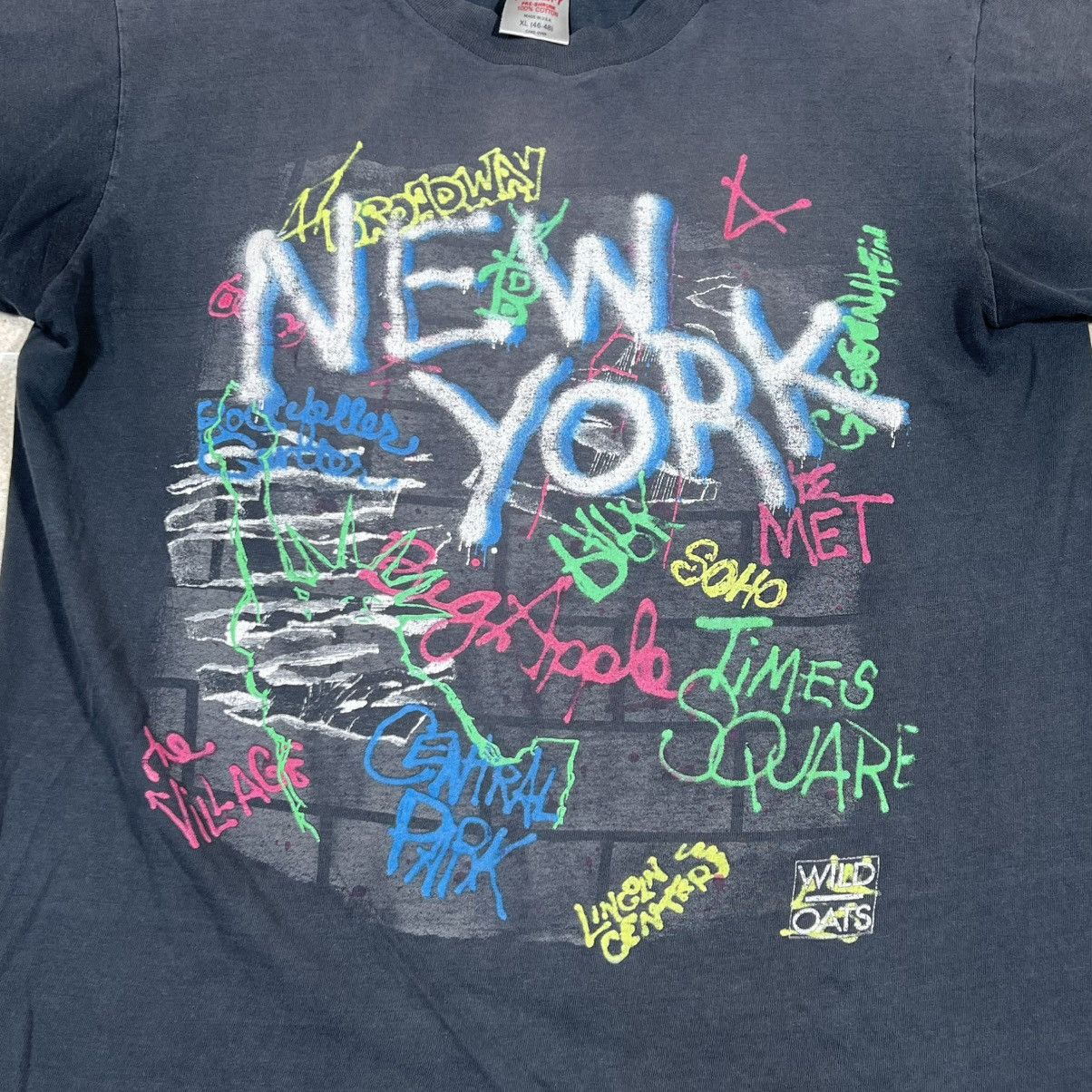 Vintage Vintage 90’s Wild Oats New York City Graffiti Tee Shirt XL Size US XL / EU 56 / 4 - 2 Thumbnail