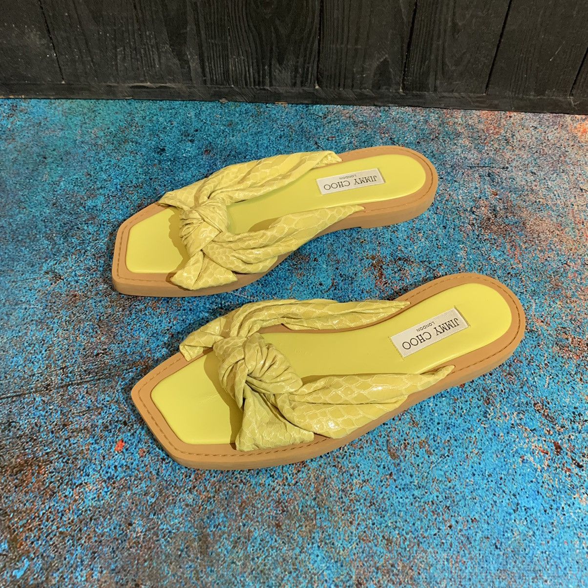 Jimmy Choo Jimmy Choo Tropica Leather Sandals Size 41.5 Size US 11.5 / IT 41.5 - 7 Thumbnail