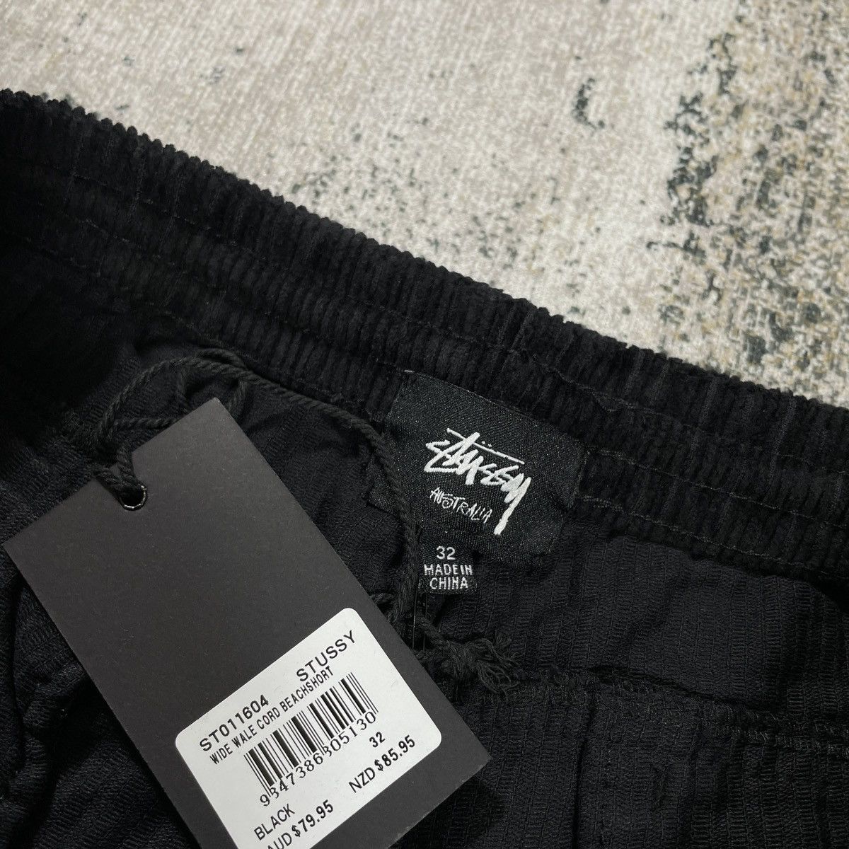 Stussy STUSSY WIDE WALE BOX CORD SHORTS BLACK Size US 32 / EU 48 - 3 Thumbnail