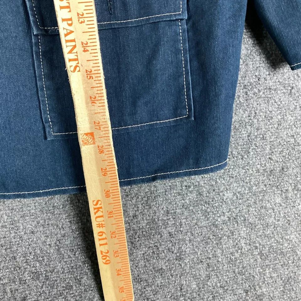 Other RQT Jacket Women's 24W Cotton Blend Blue Long Sleeve Adults Size 4XL / US 24-26 - 5 Thumbnail