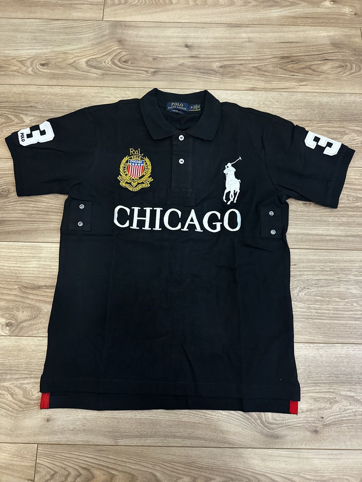 トップス POLO RALPH LAUREN CHICAGO POLO SHIRT M Ralph Lauren “Chicago” polo shirt **ONLY AUTHENTIC | Depop