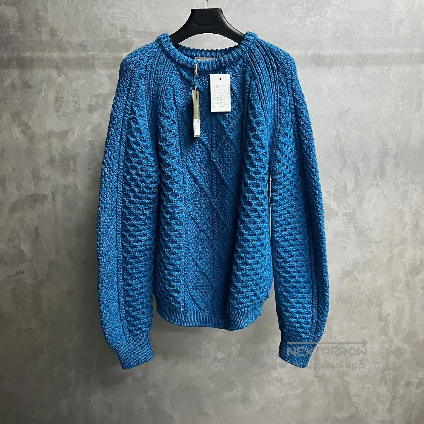 Dior Dior Blue knitted sweater with round collar and long sleev Size US L / EU 52-54 / 3 - 1 Thumbnail