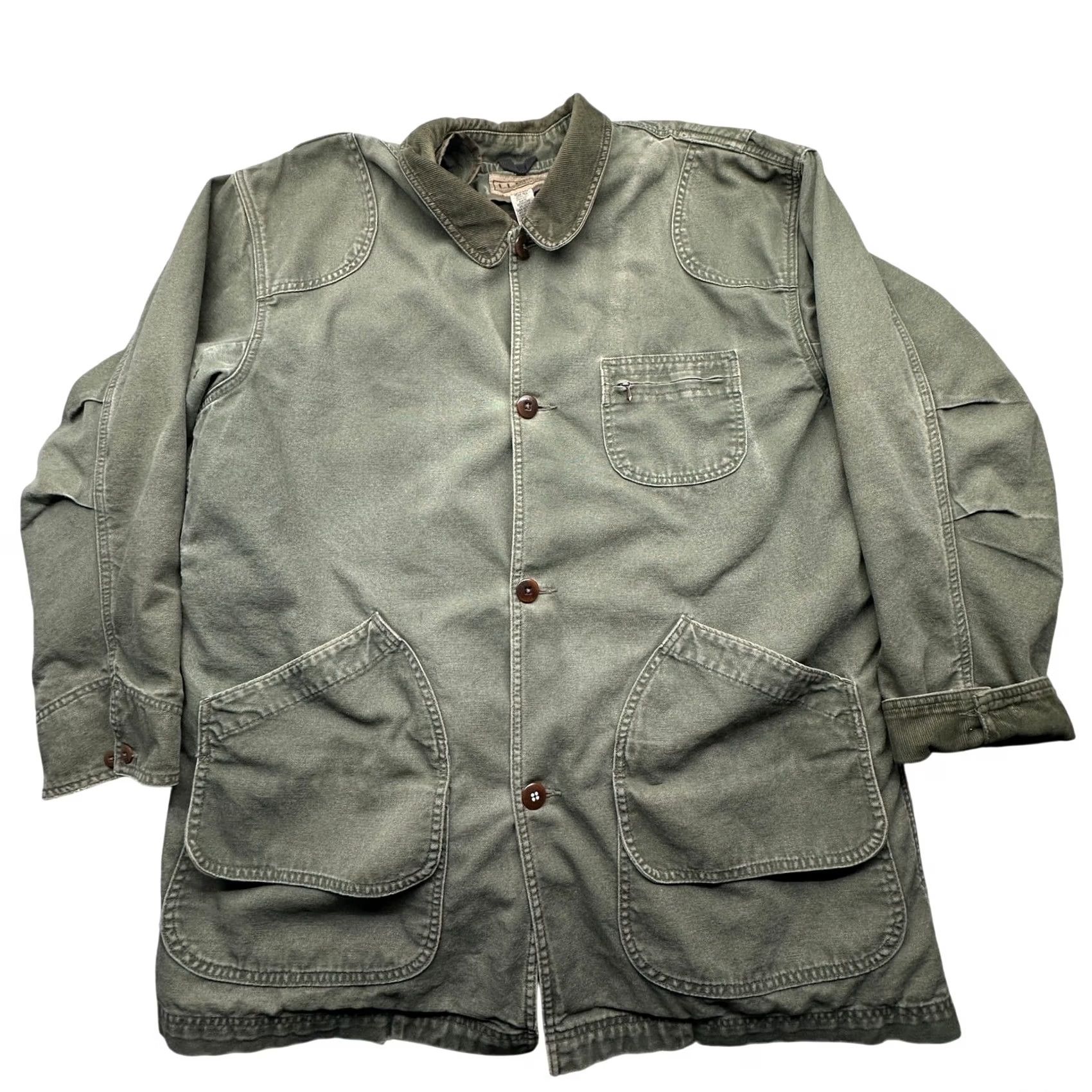 Vintage LL Bean JX75 Primaloft Plaid Lined Canvas Barn Chore Work Coat Mens XL Green Coat Size US XL / EU 56 / 4 - 2 Thumbnail