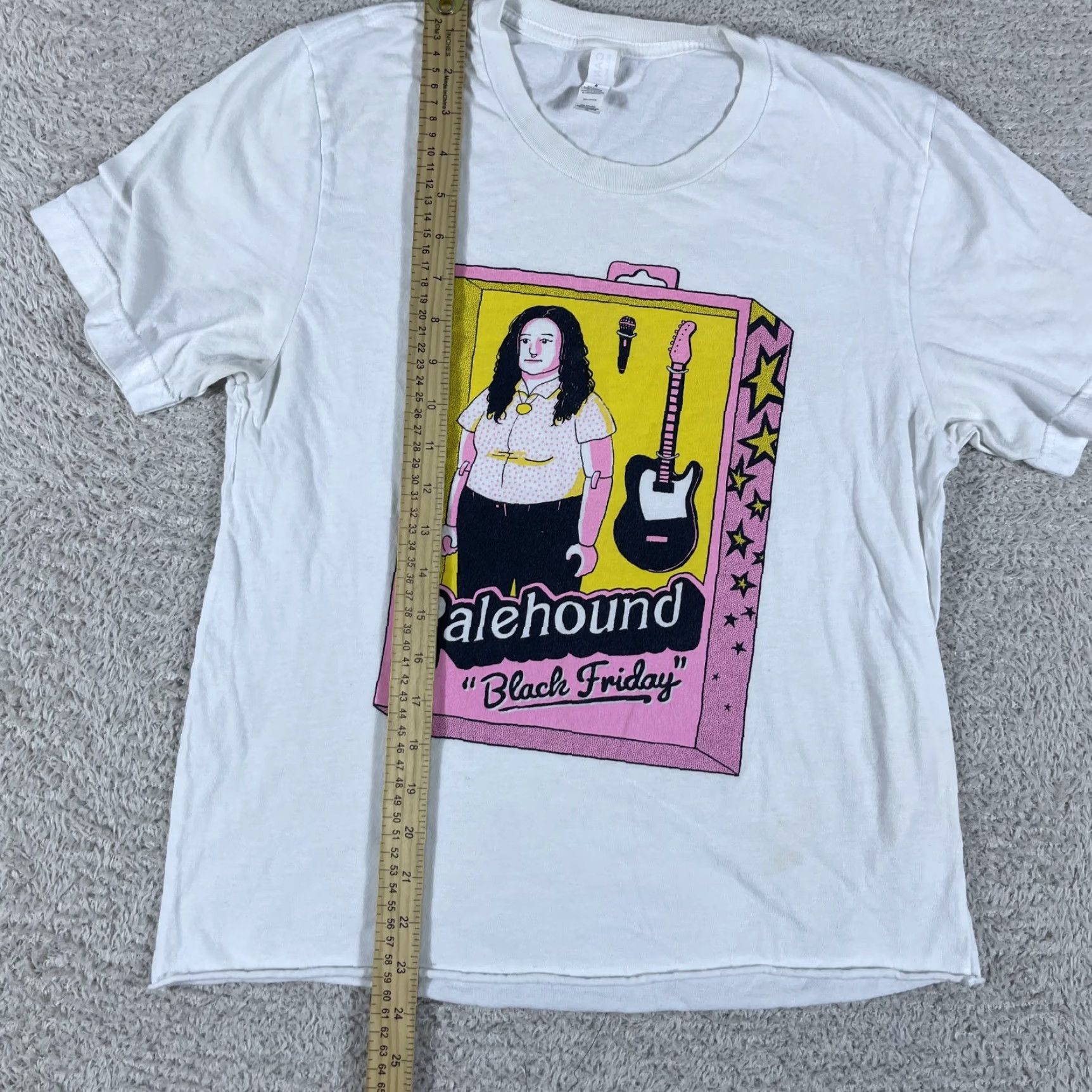 Vintage Palehound T-Shirt Adult Medium White Cropped Indie Punk Band Tour Mens Size US M / EU 48-50 / 2 - 4 Thumbnail