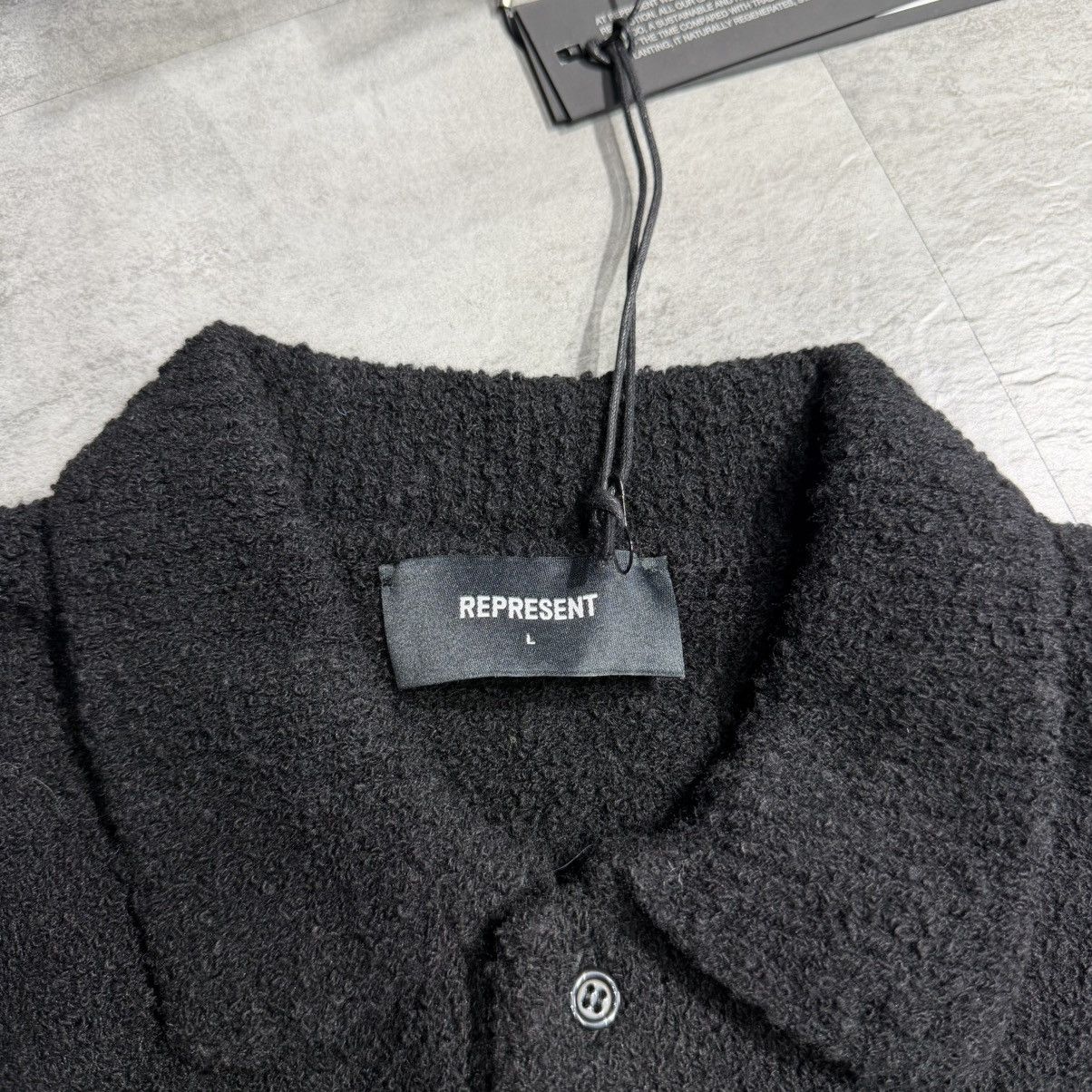 Represent Clo. Represent Initial Boucle Polo - Black Large Size US L / EU 52-54 / 3 - 4 Thumbnail