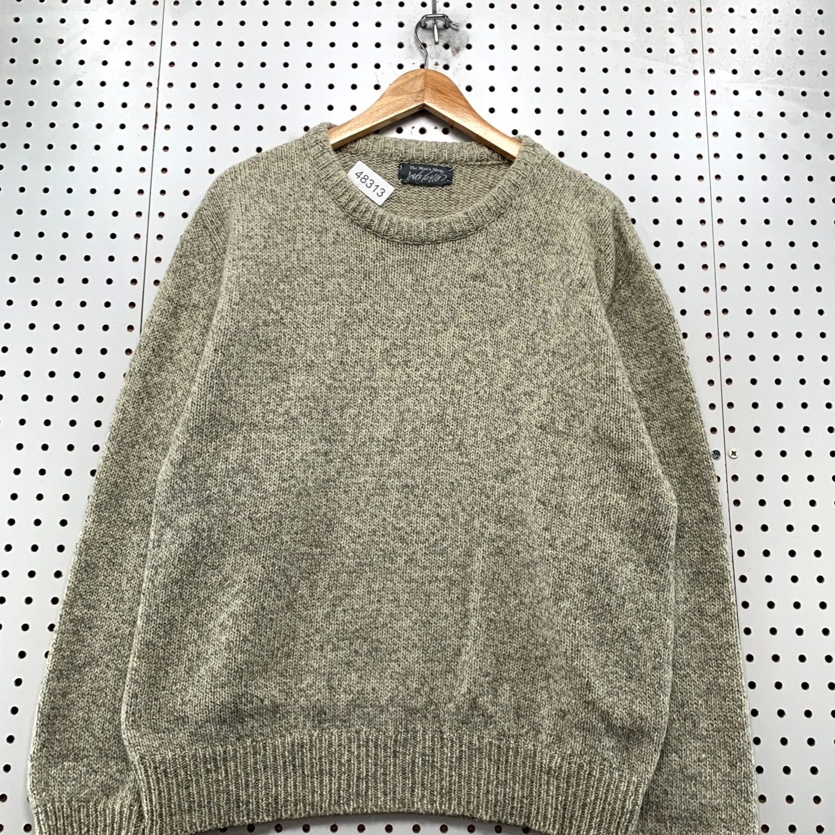 Lord & Taylor Lord Taylor Vintage Wool Knit Sweater Mens M Gray Crewneck 90s Winter Casual Pullover shirt Size US M / EU 48-50 / 2 - 4 Thumbnail