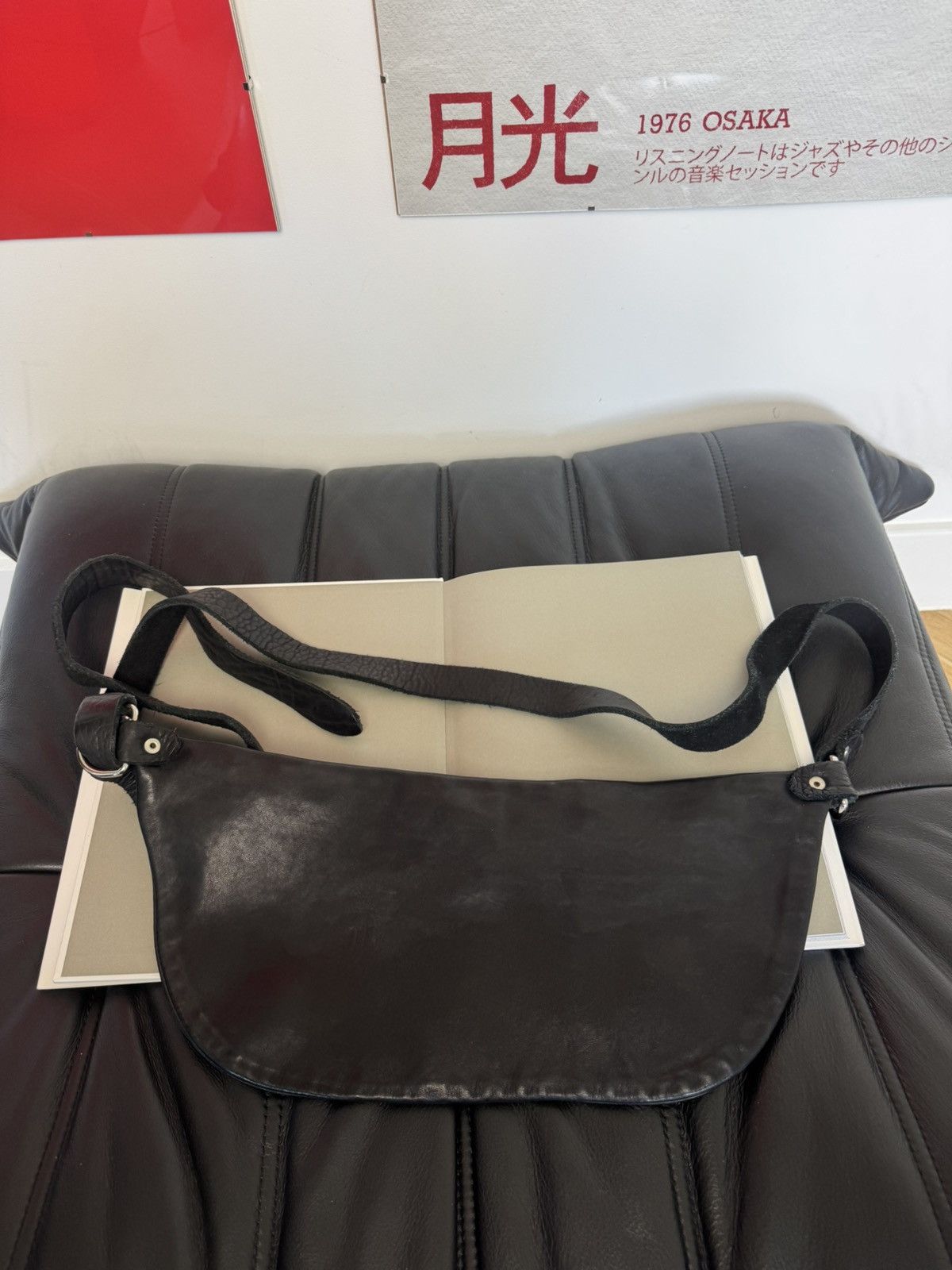 Guidi Guidi Q10 Black Horse Leather Designer Shoulder Belt Bag Size ONE SIZE - 2 Thumbnail