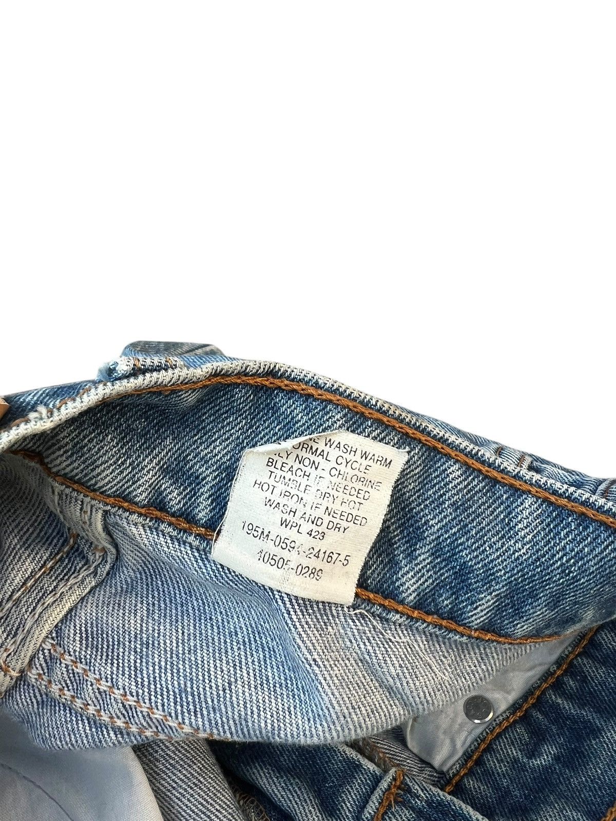 Levi's 1996 Dirty Mud Stains Denim Levi’s 505 Orange Tab Jeans Size US 29 - 22 Thumbnail