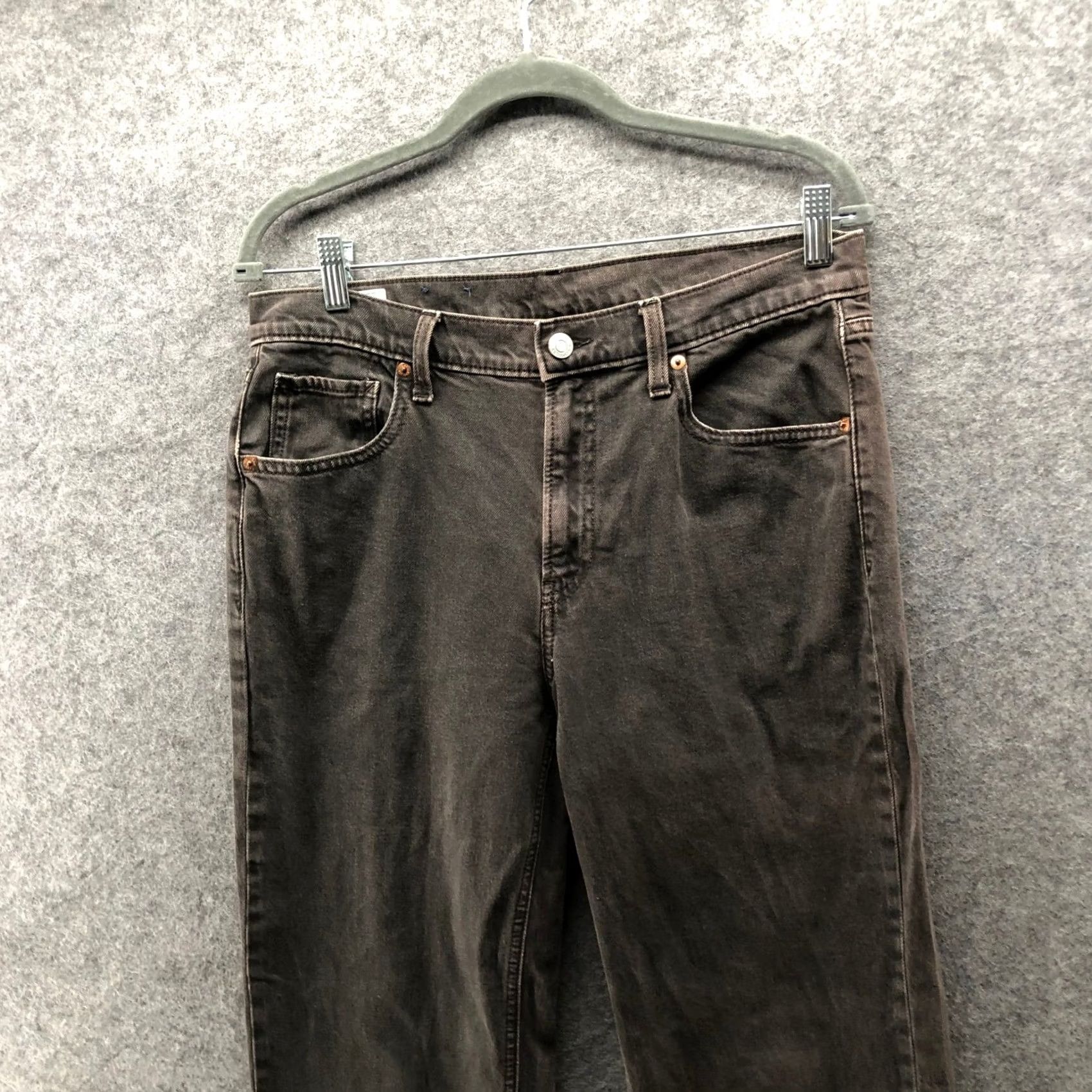 Gap VINTAGE Gap 90s Loose Mid Rise Jeans Womens 6 / 28 Brown Stretch Relaxed Retro Size 28" / US 6 / IT 42 - 3 Thumbnail