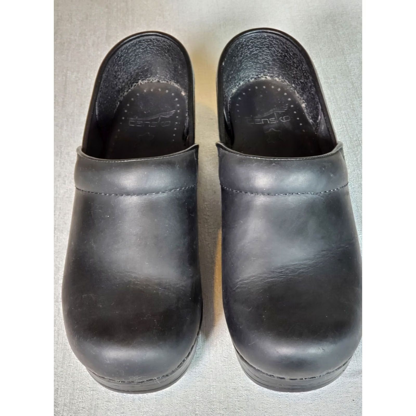 Dansko Dansko Matte Black Leather Professional Work Clogs Womens US 7.5 - 8 (EU 38) Size ONE SIZE - 3 Thumbnail