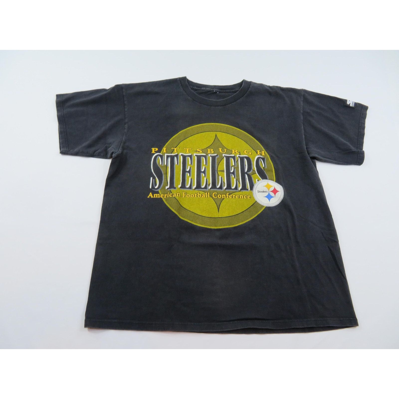 Starter 90s Pittsburgh Steelers Starter Black Gold T-shirt Sz XL Size US XL / EU 56 / 4 - 1 Thumbnail