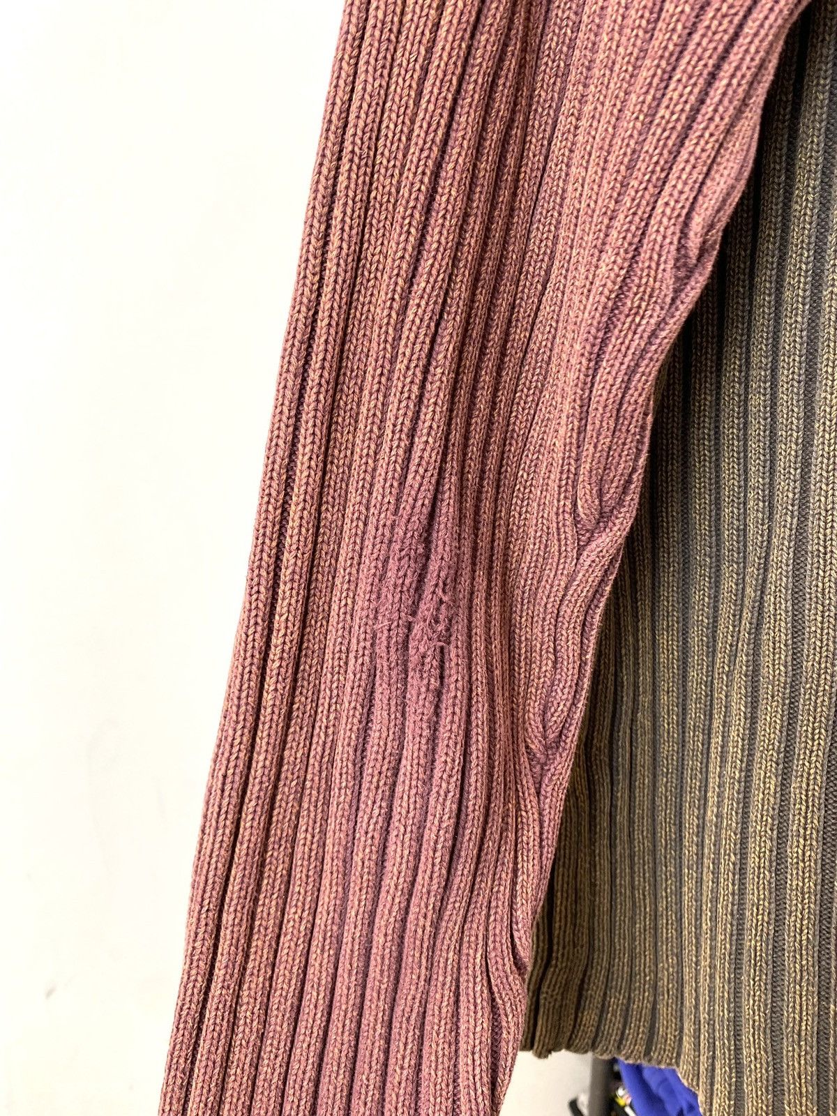 Vintage Y2K Vintage Striped Diesel Style Japanese Knit Sweater Size US L / EU 52-54 / 3 - 6 Thumbnail