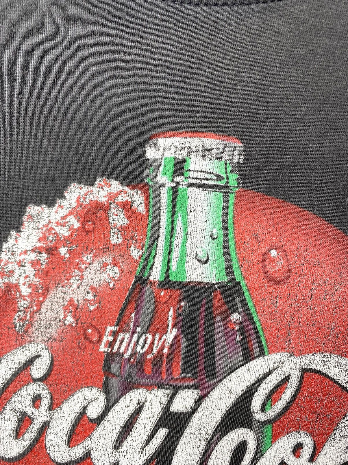 Band Tees Vintage 1990’s Enjoy Coca-Cola Faded T Shirt Pepsi Sprite Size US L / EU 52-54 / 3 - 6 Thumbnail
