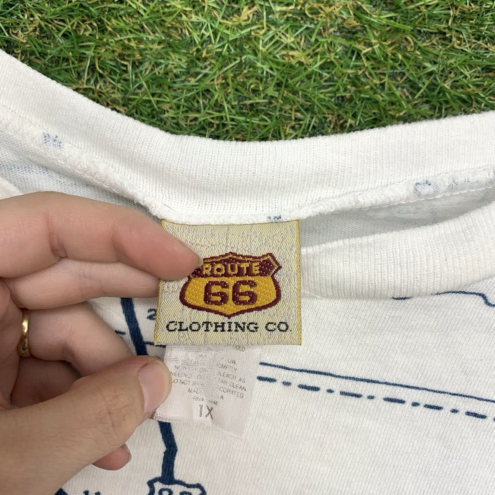 Route 66 VINTAGE Route 66 T-Shirt Mens 2XL Short Sleeve Map Highway 90s Classic USA Size US XXL / EU 58 / 5 - 7 Thumbnail