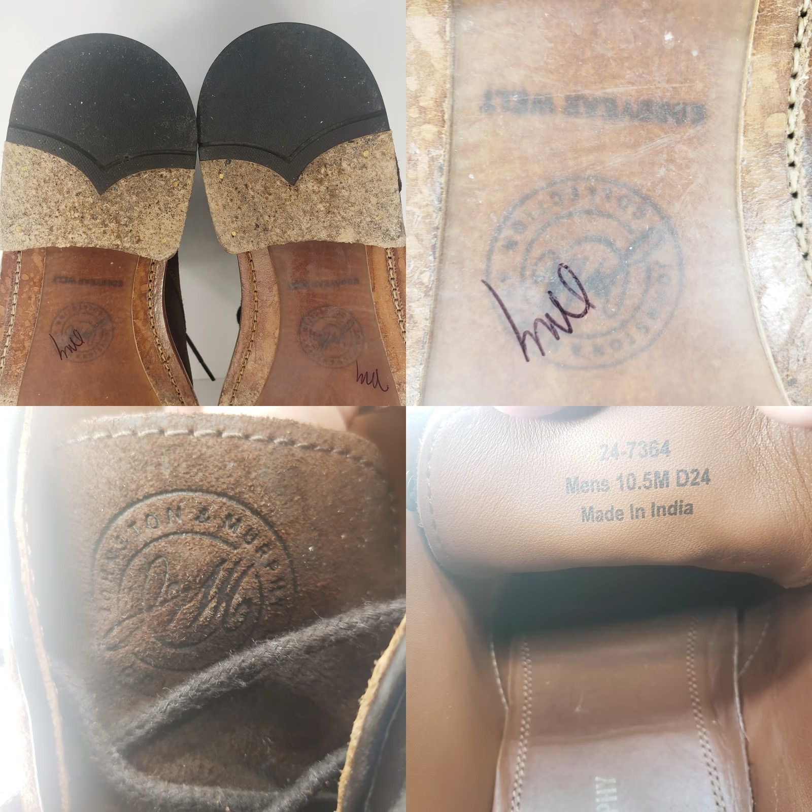 Johnston & Murphy Johnston & Murphy Brown Leather Nubuck Suede Chukka Boots Mens 10.5 Brown Suede Leather Lining Cushioned Insole Leather Outsole Chelsea Style Size US 11 / EU 44 - 9 Thumbnail