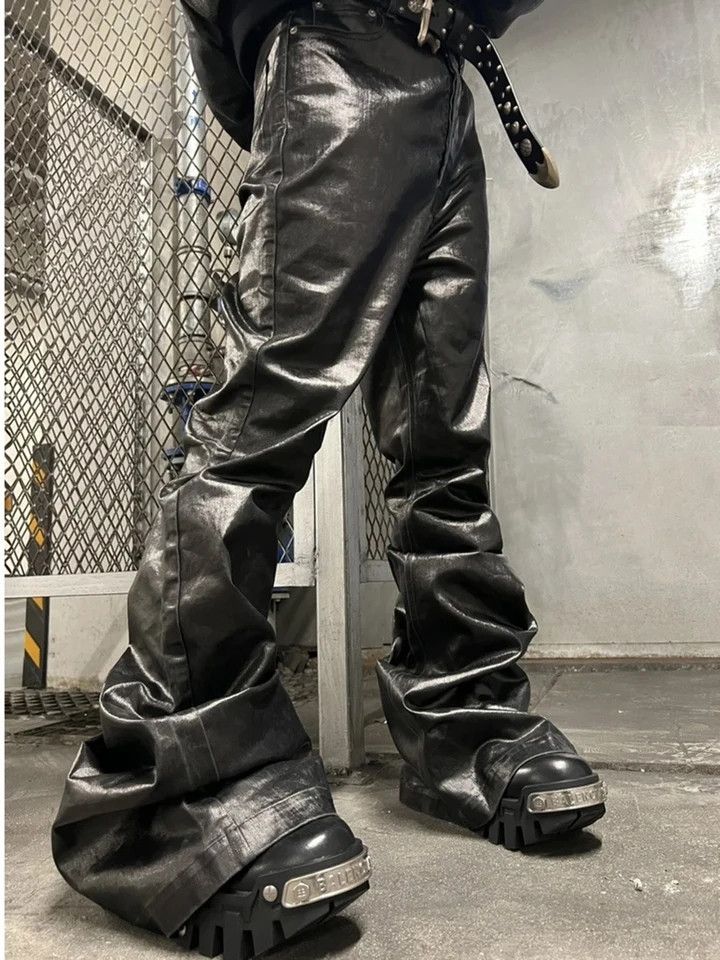 High Street Glossy Pu Leather Pants